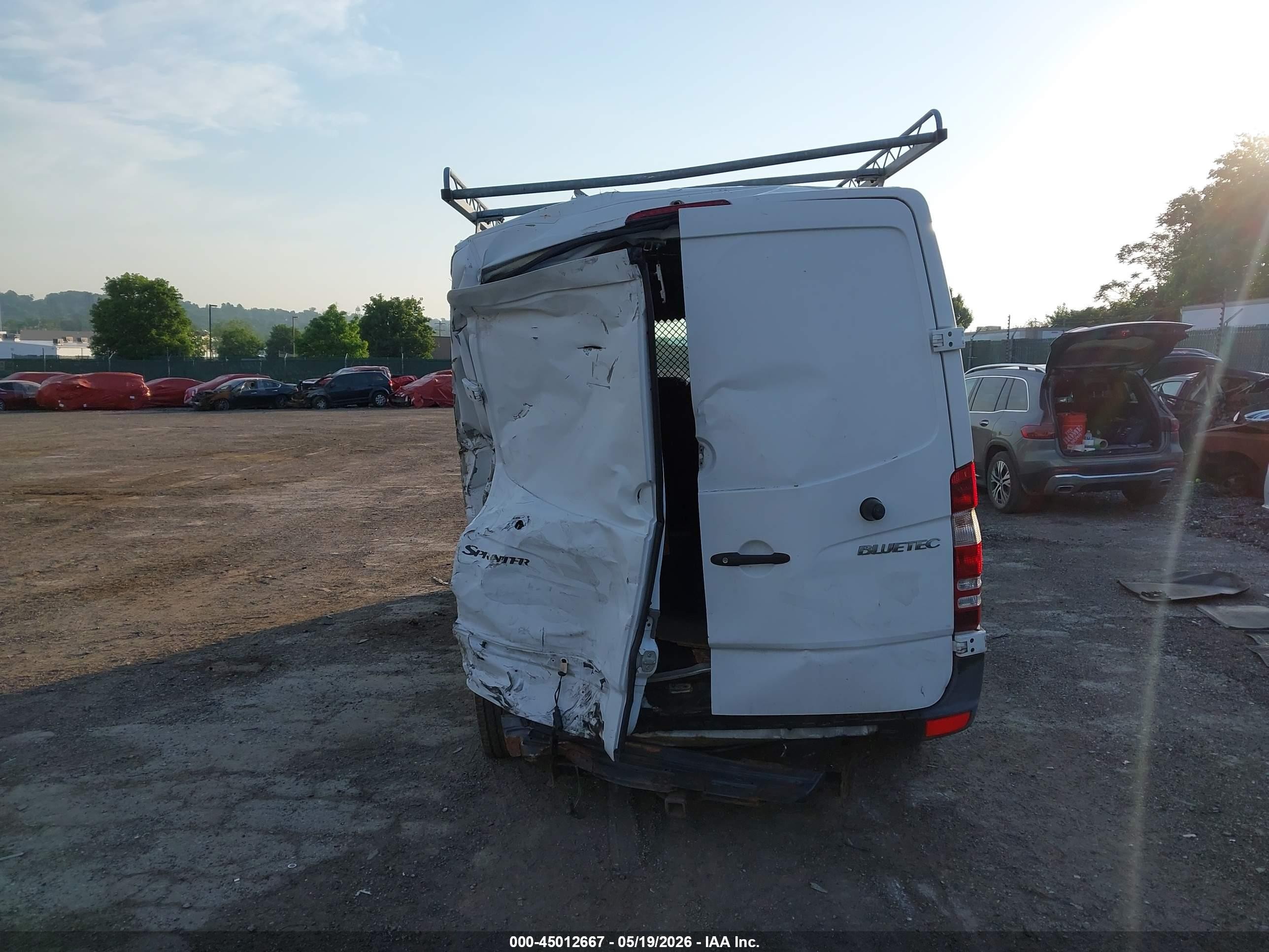 2012 Mercedes-benz Sprinter 2500 Normal Roof White vin: WD3PE7CC9C5615016