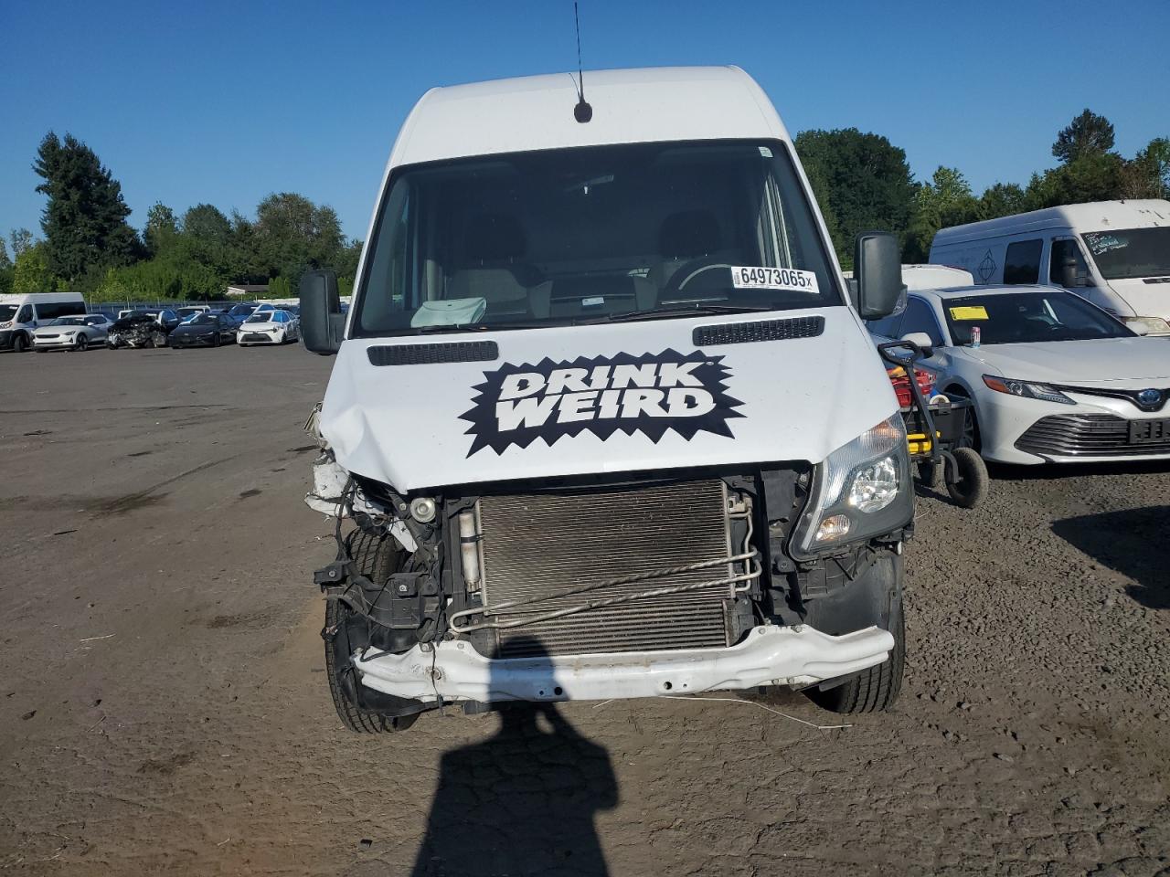 2018 Mercedes-benz Sprinter 2500 White vin: WD3PE7CD3JP620769