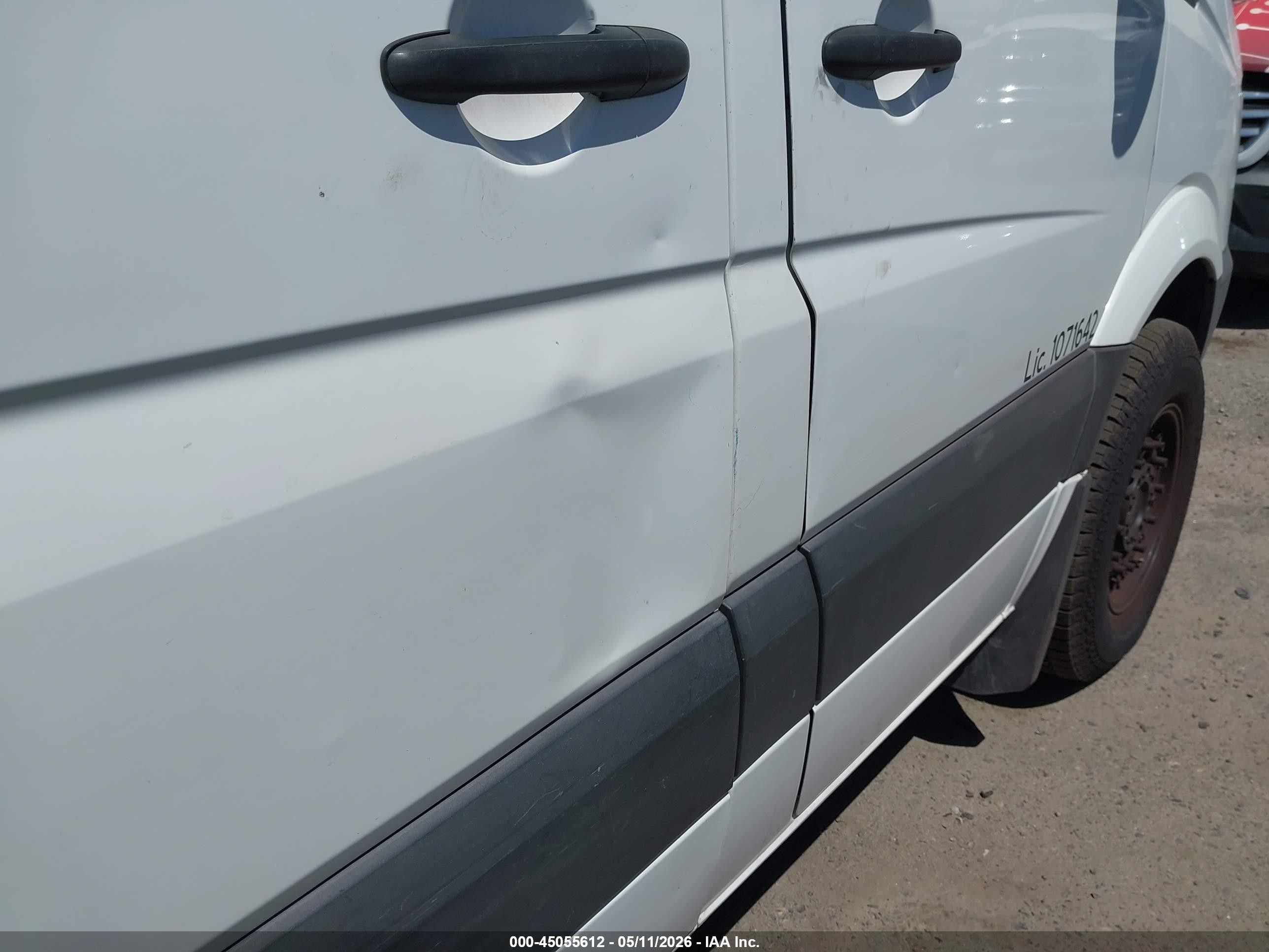 2017 Mercedes-benz Sprinter 2500 Standard Roof V6 Белый vin: WD3PE7CD6HP553286