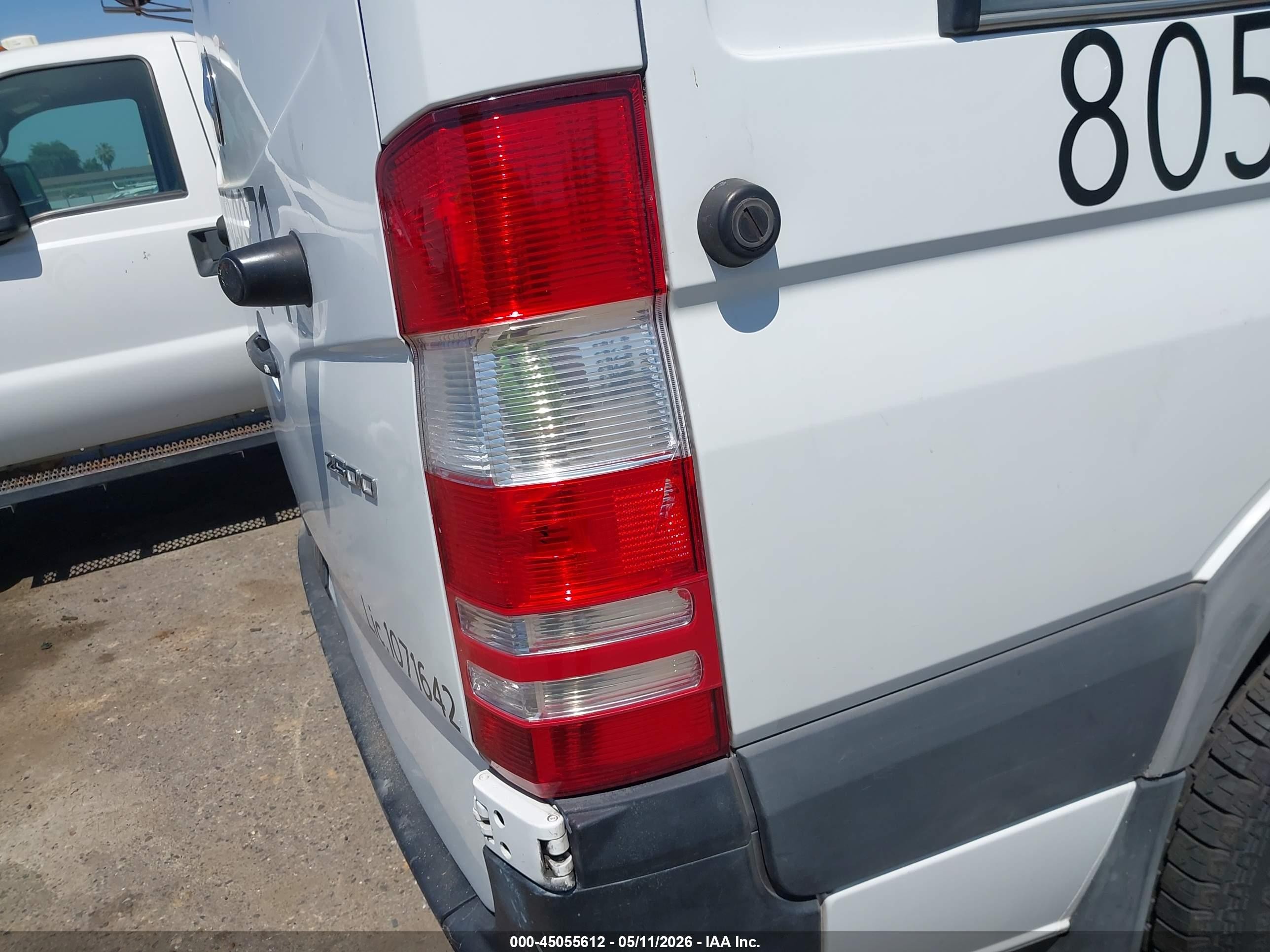 2017 Mercedes-benz Sprinter 2500 Standard Roof V6 Белый vin: WD3PE7CD6HP553286