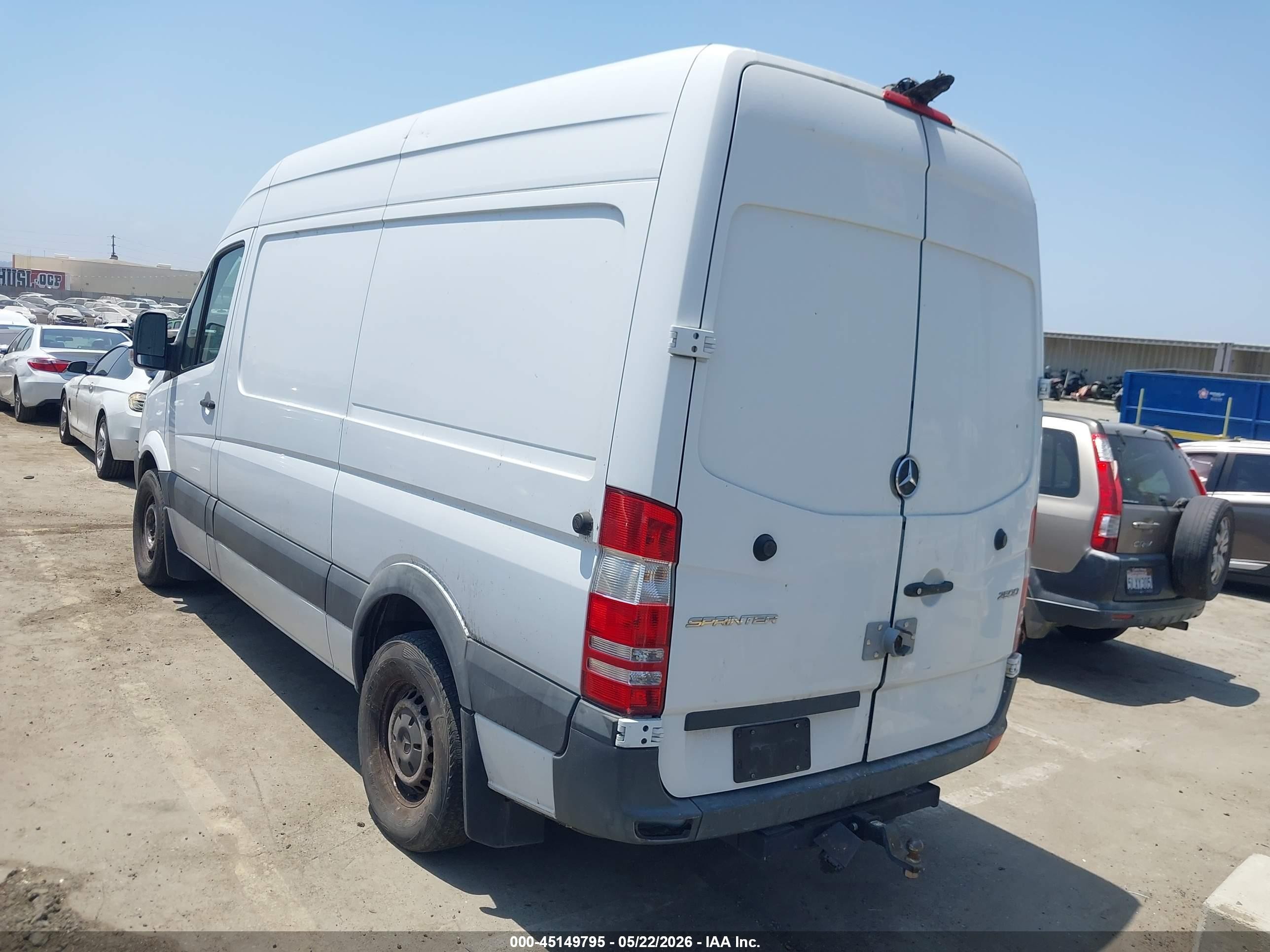 2018 Mercedes-benz Sprinter 2500 Standard Roof V6 Белый vin: WD3PE7CD6JP613508