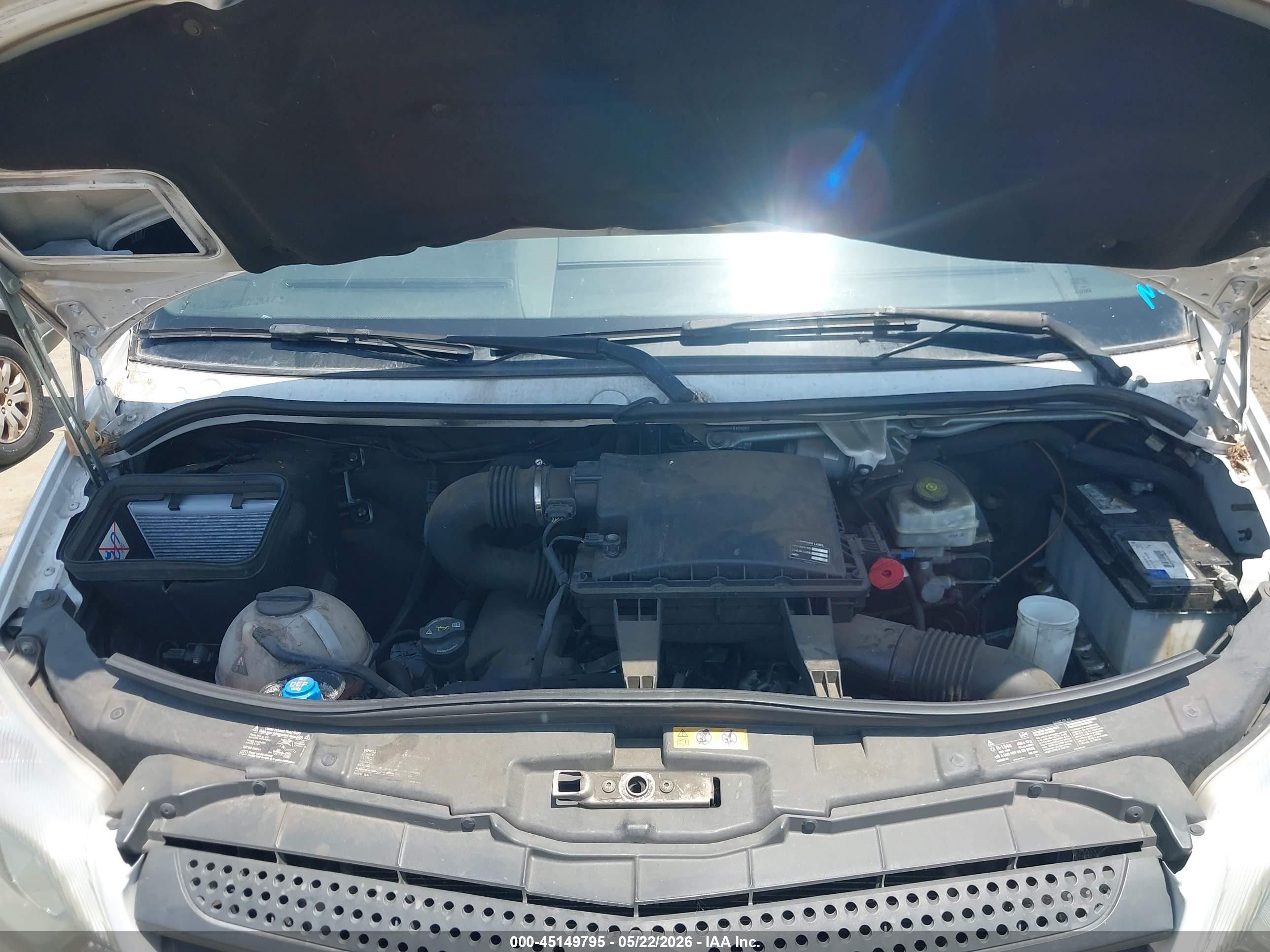 2018 Mercedes-benz Sprinter 2500 Standard Roof V6 Белый vin: WD3PE7CD6JP613508