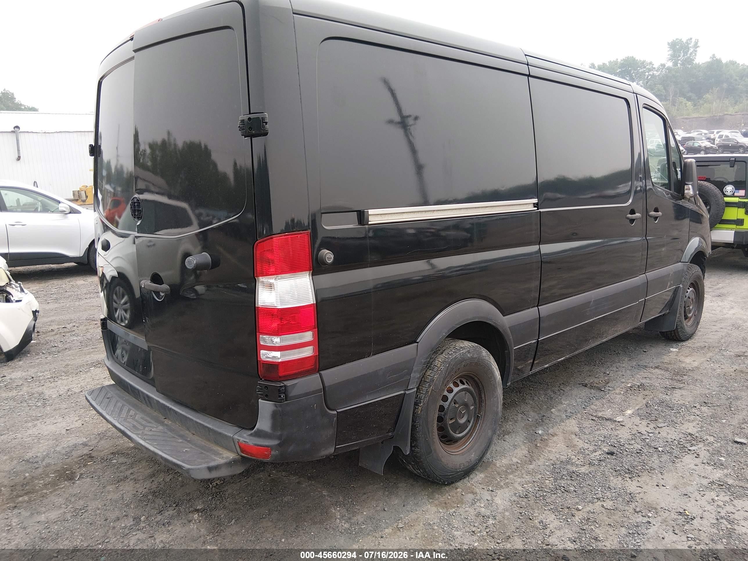 2014 Mercedes-benz Sprinter 2500 Normal Roof Черный vin: WD3PE7DC0E5902665
