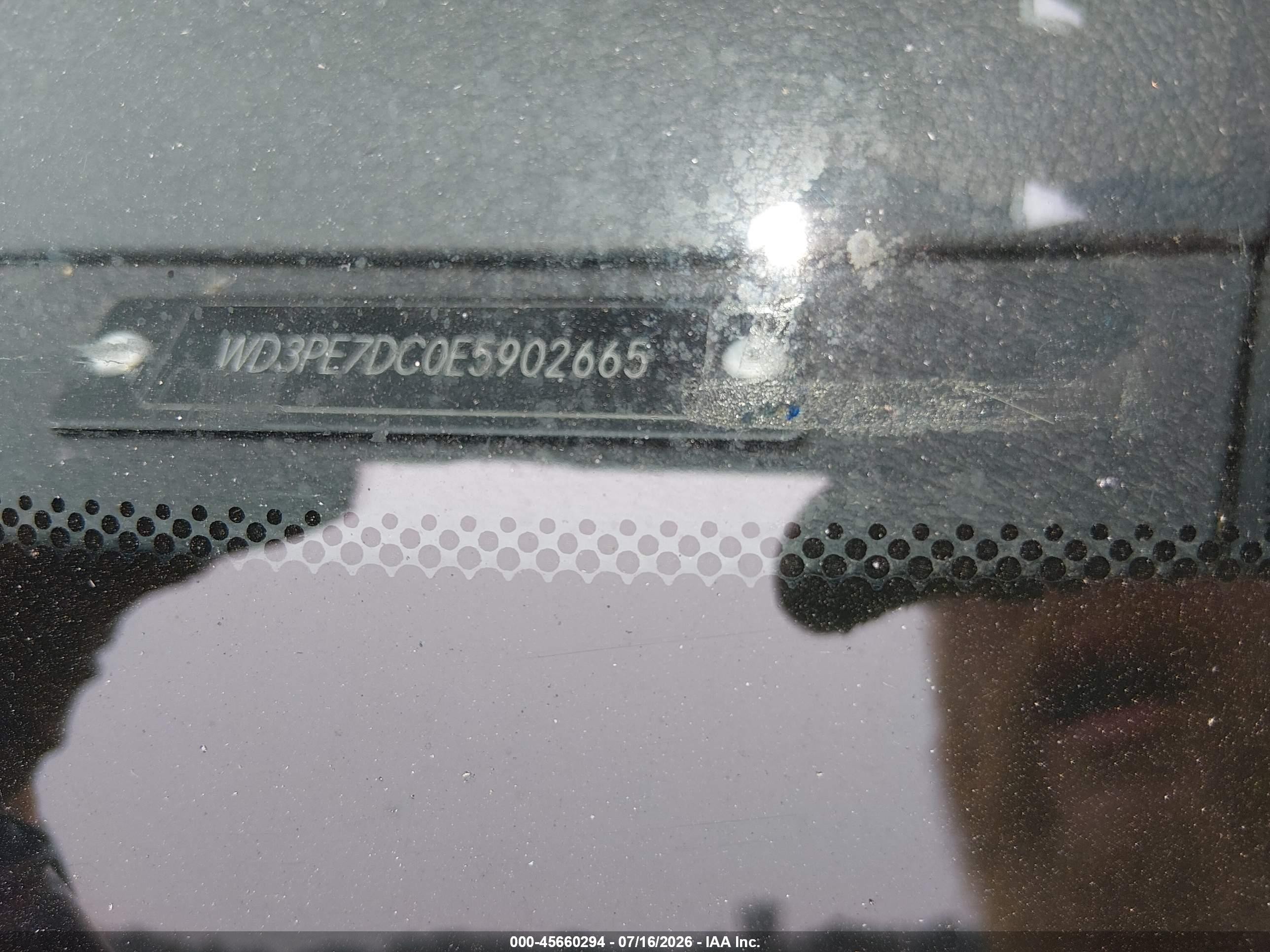 2014 Mercedes-benz Sprinter 2500 Normal Roof Черный vin: WD3PE7DC0E5902665