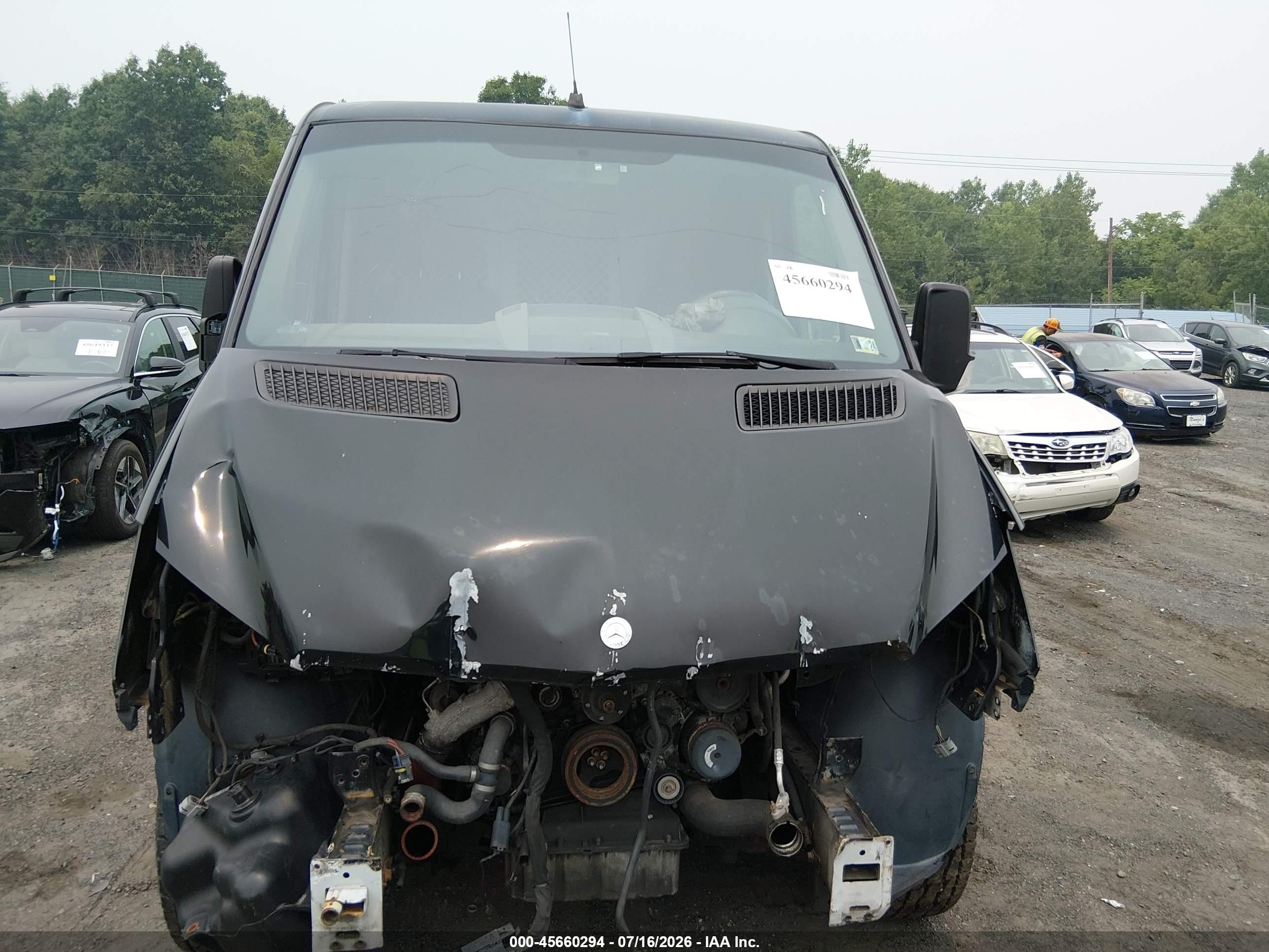 2014 Mercedes-benz Sprinter 2500 Normal Roof Черный vin: WD3PE7DC0E5902665