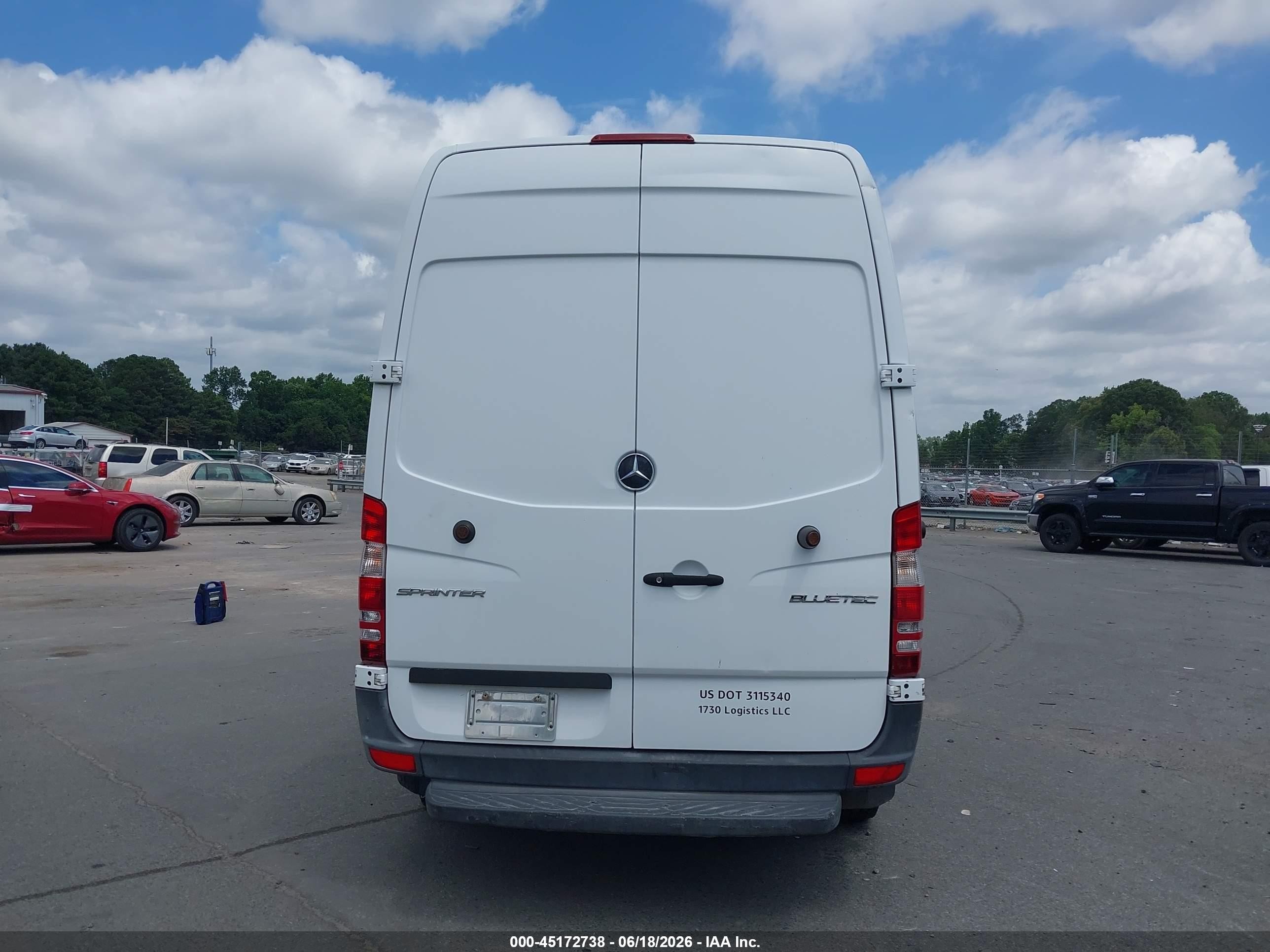2014 Mercedes-benz Sprinter 2500 Normal Roof White vin: WD3PE7DC3E5884209