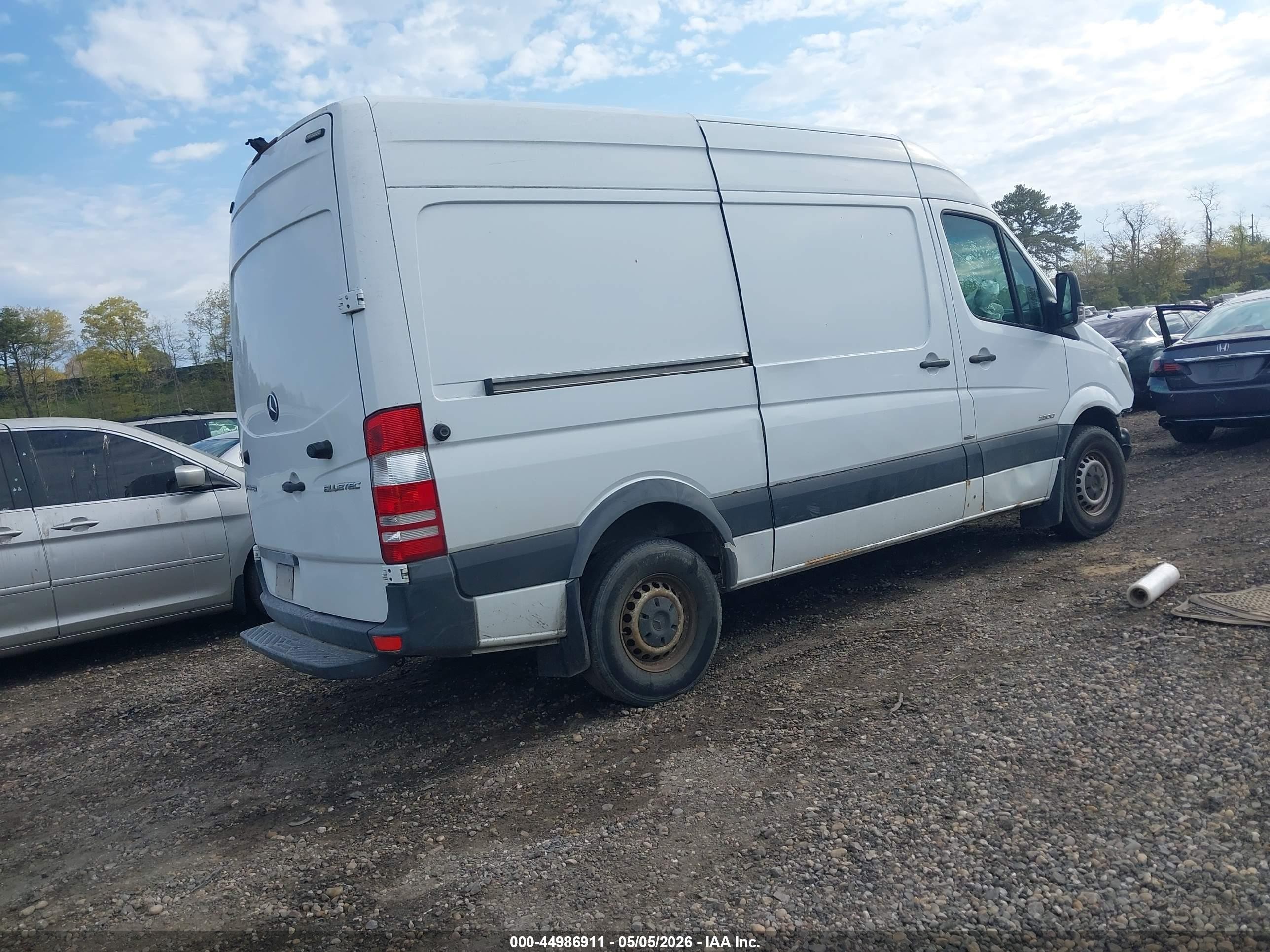 2014 Mercedes-benz Sprinter 2500 Normal Roof White vin: WD3PE7DC5E5936892