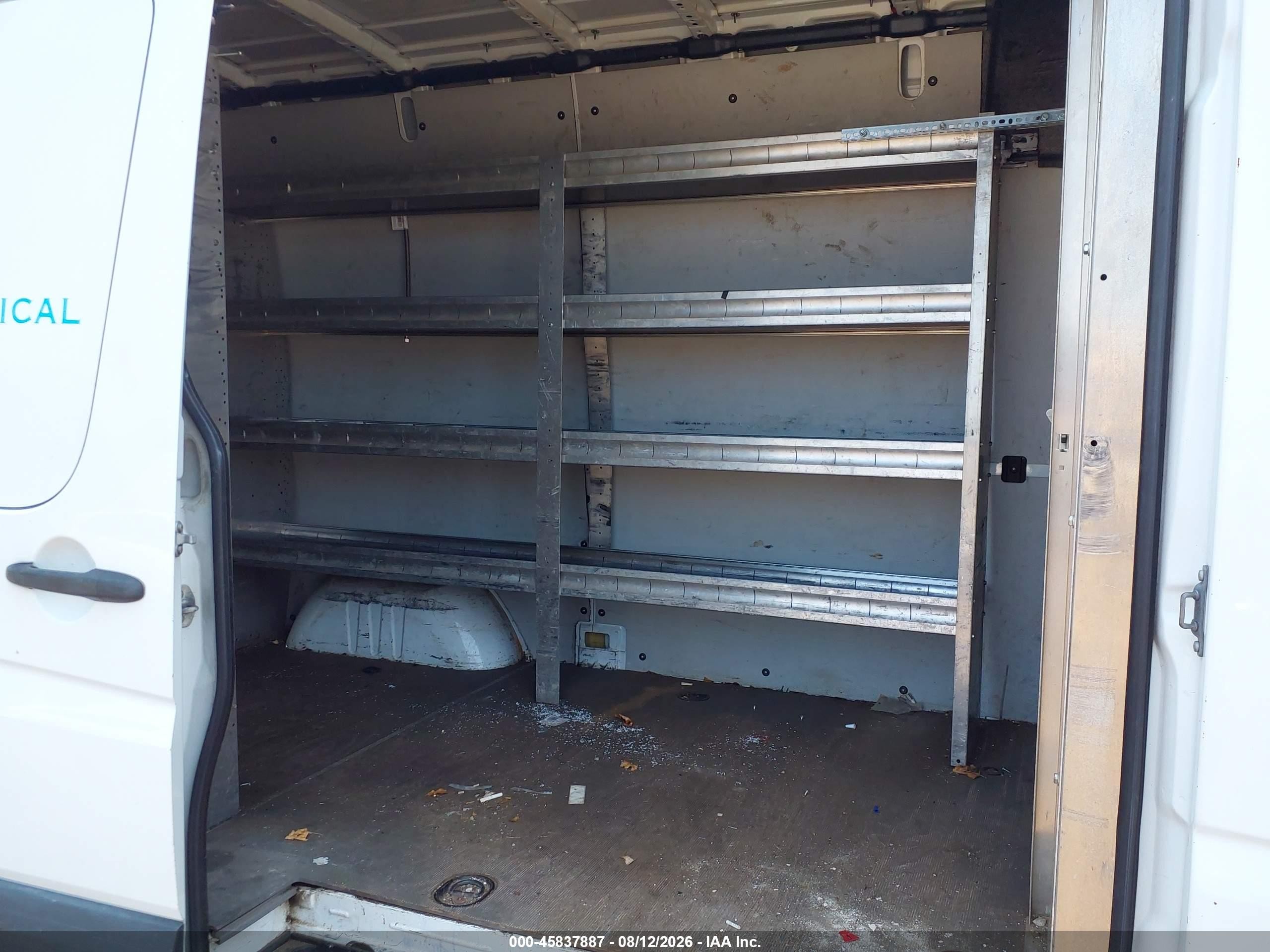 2014 Mercedes-benz Sprinter 2500 Normal Roof White vin: WD3PE7DC6E5856372
