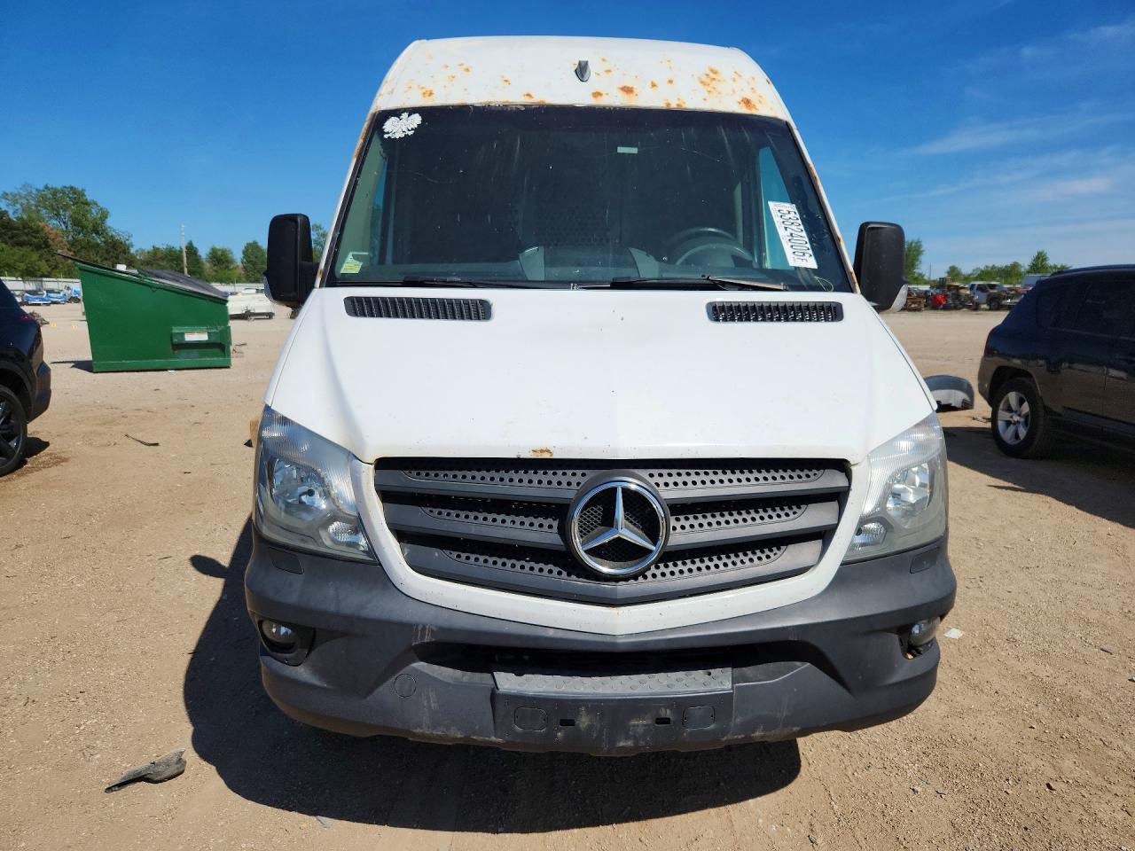 2014 Mercedes-benz Sprinter 2500 White vin: WD3PE7DC7E5860978