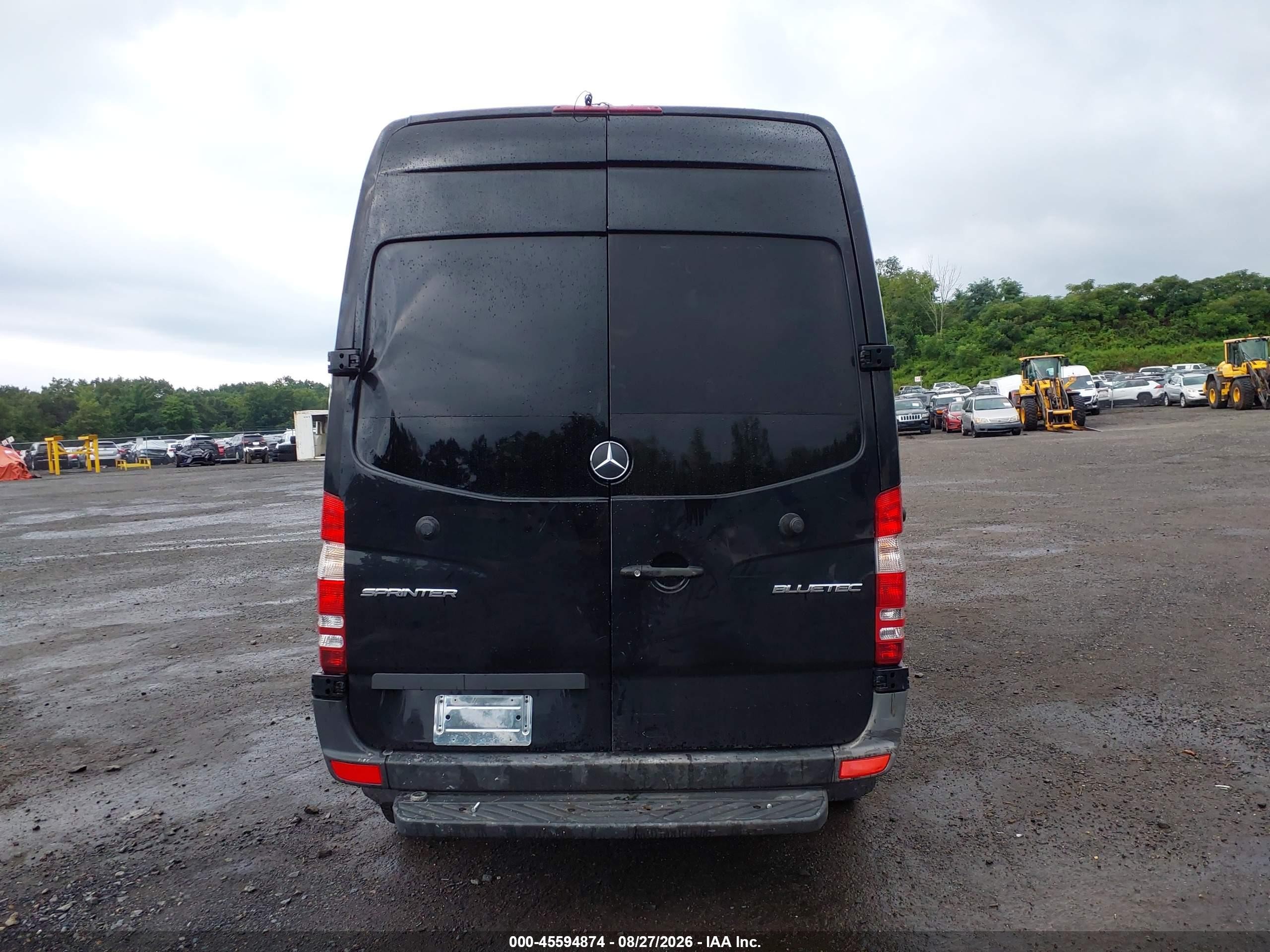 2015 Mercedes-benz Sprinter 2500 Normal Roof Черный vin: WD3PE7DC8FP118384