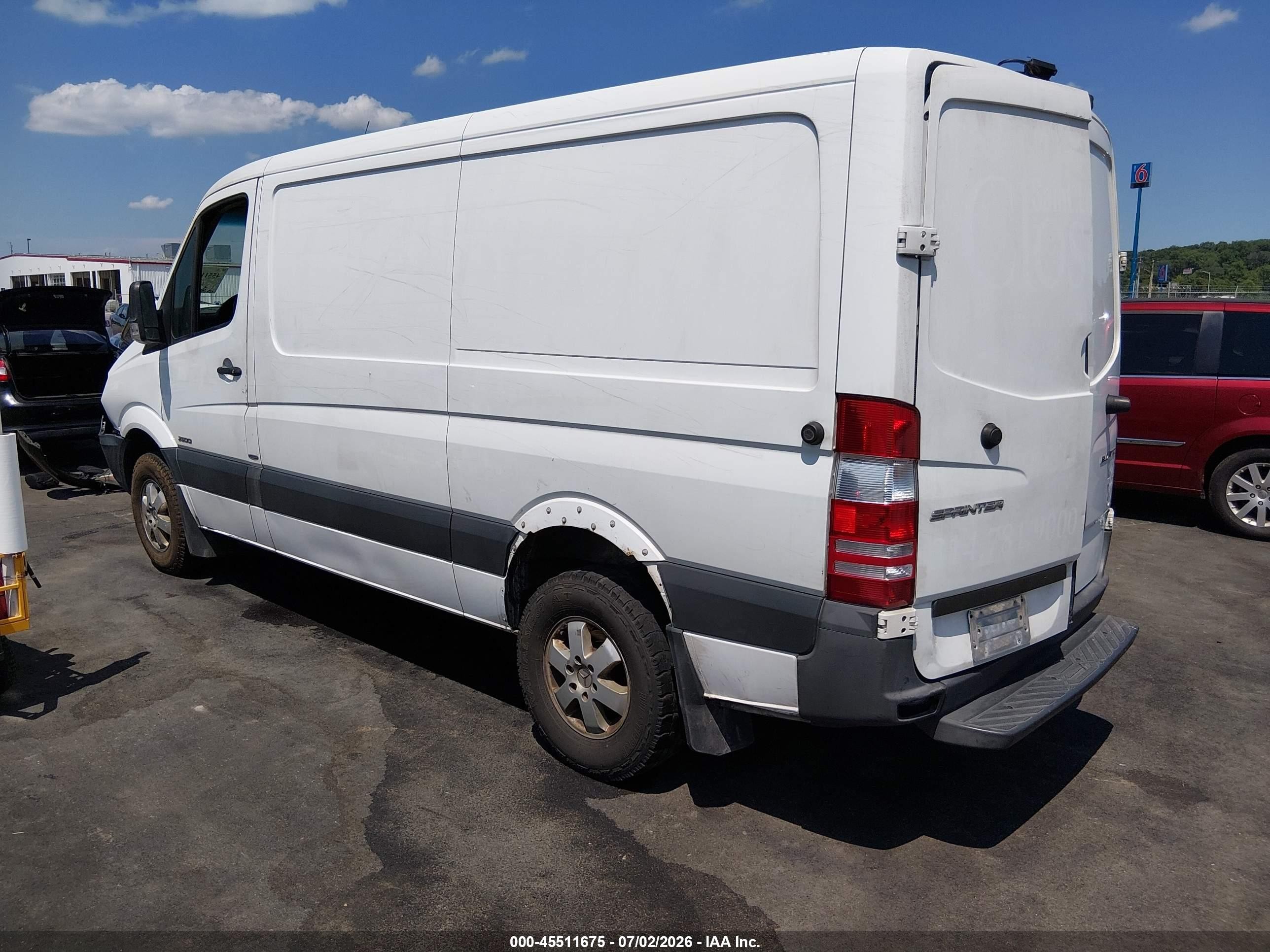2015 Mercedes-benz Sprinter 2500 Normal Roof White vin: WD3PE7DC9F5993498