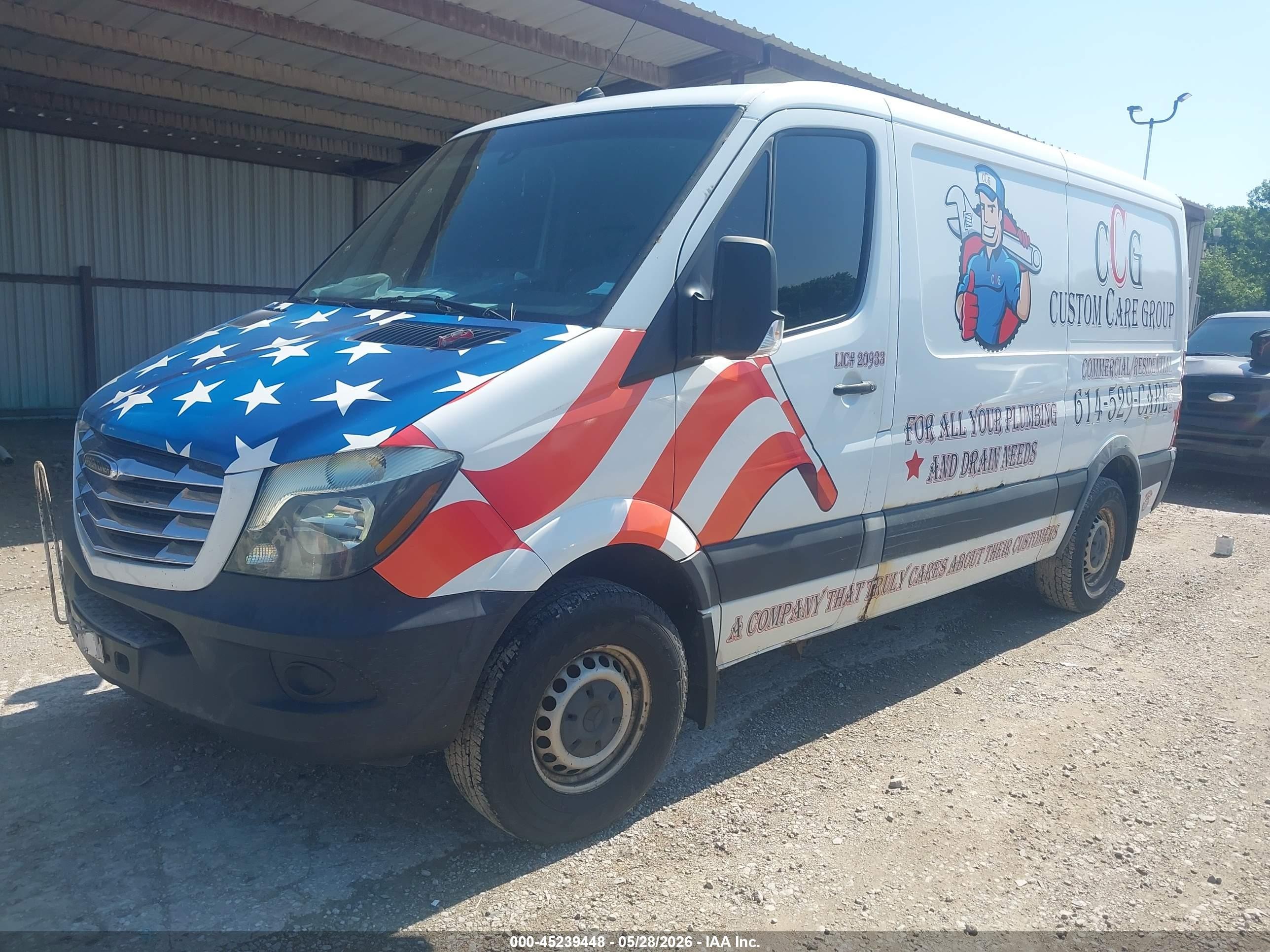 2016 Mercedes-benz Sprinter 2500 Normal Roof Белый vin: WD3PE7DD4GP264467