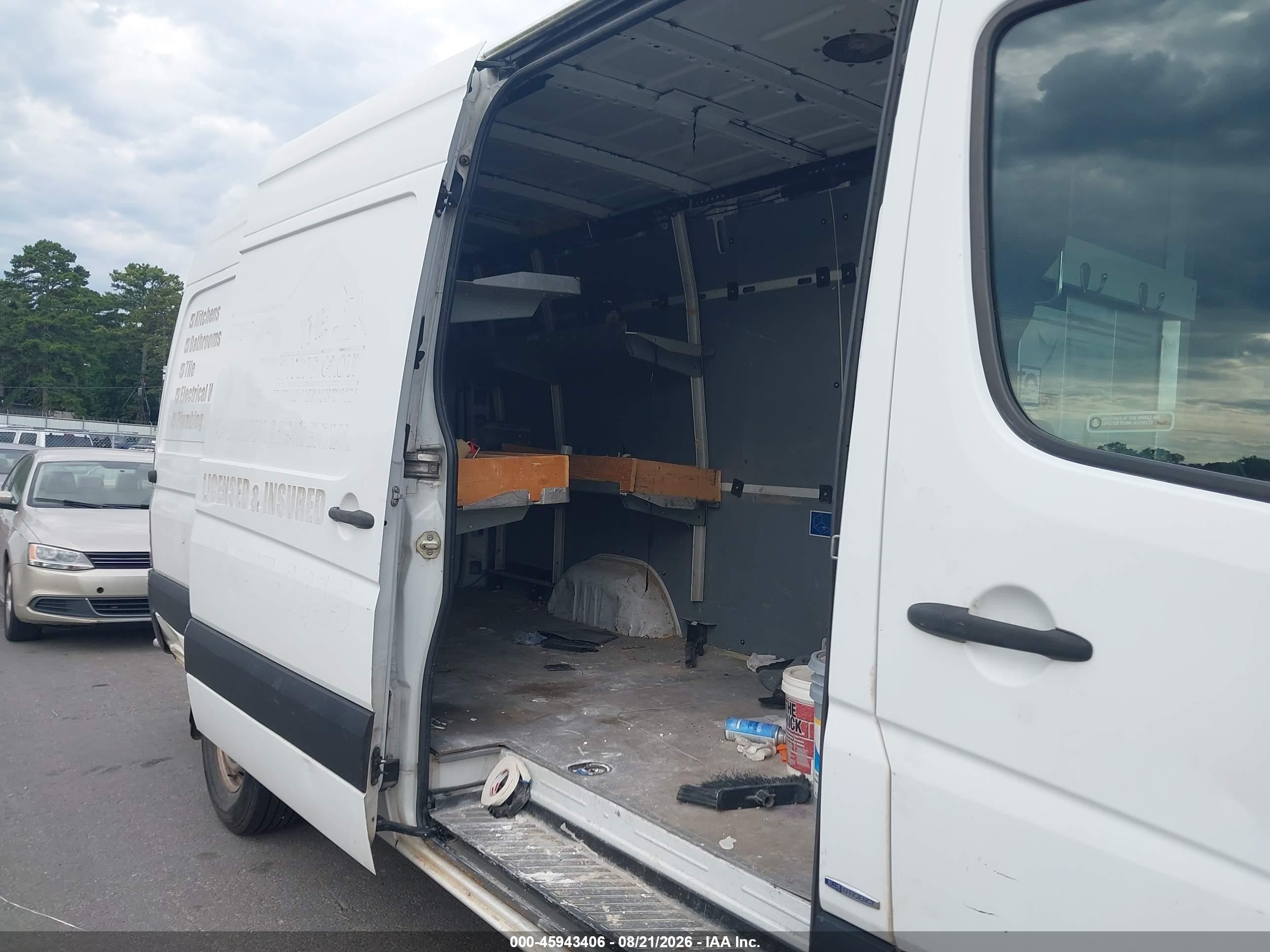 2012 Mercedes-benz Sprinter 2500 High Roof White vin: WD3PE8CB2C5685857