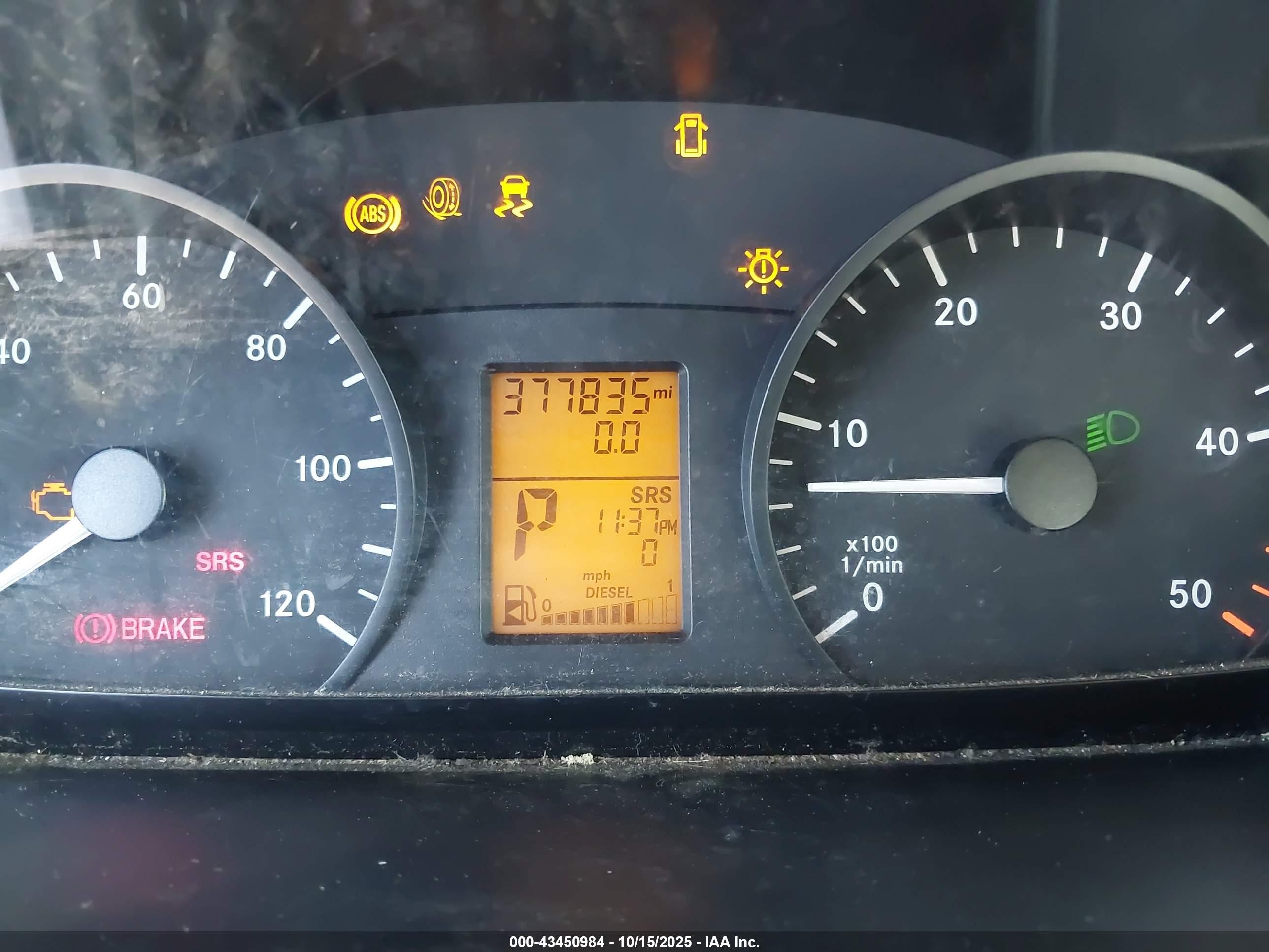 2011 Mercedes-benz Sprinter 2500 High Roof White vin: WD3PE8CB4B5560308