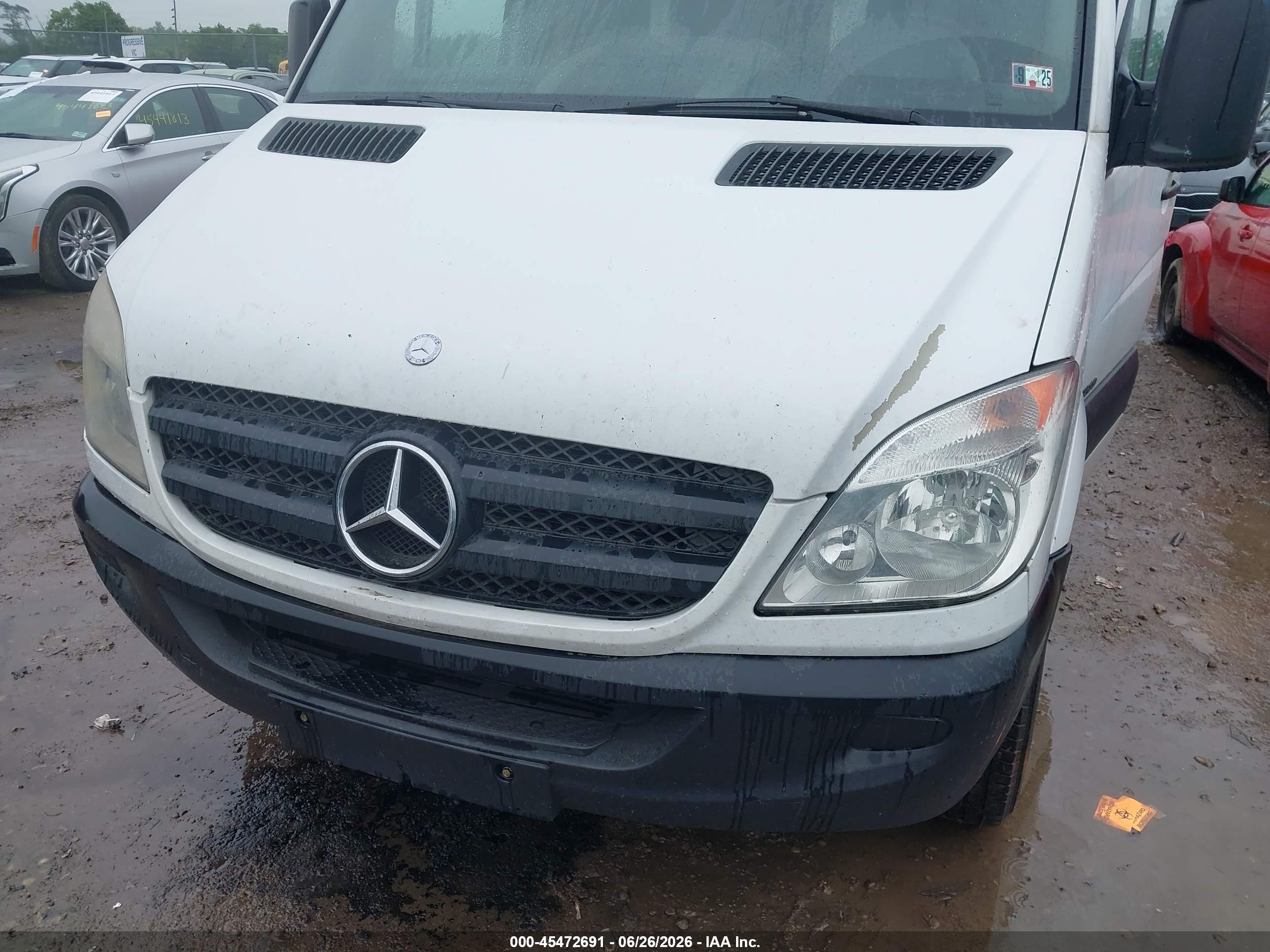 2012 Mercedes-benz Sprinter 2500 High Roof White vin: WD3PE8CB4C5706787
