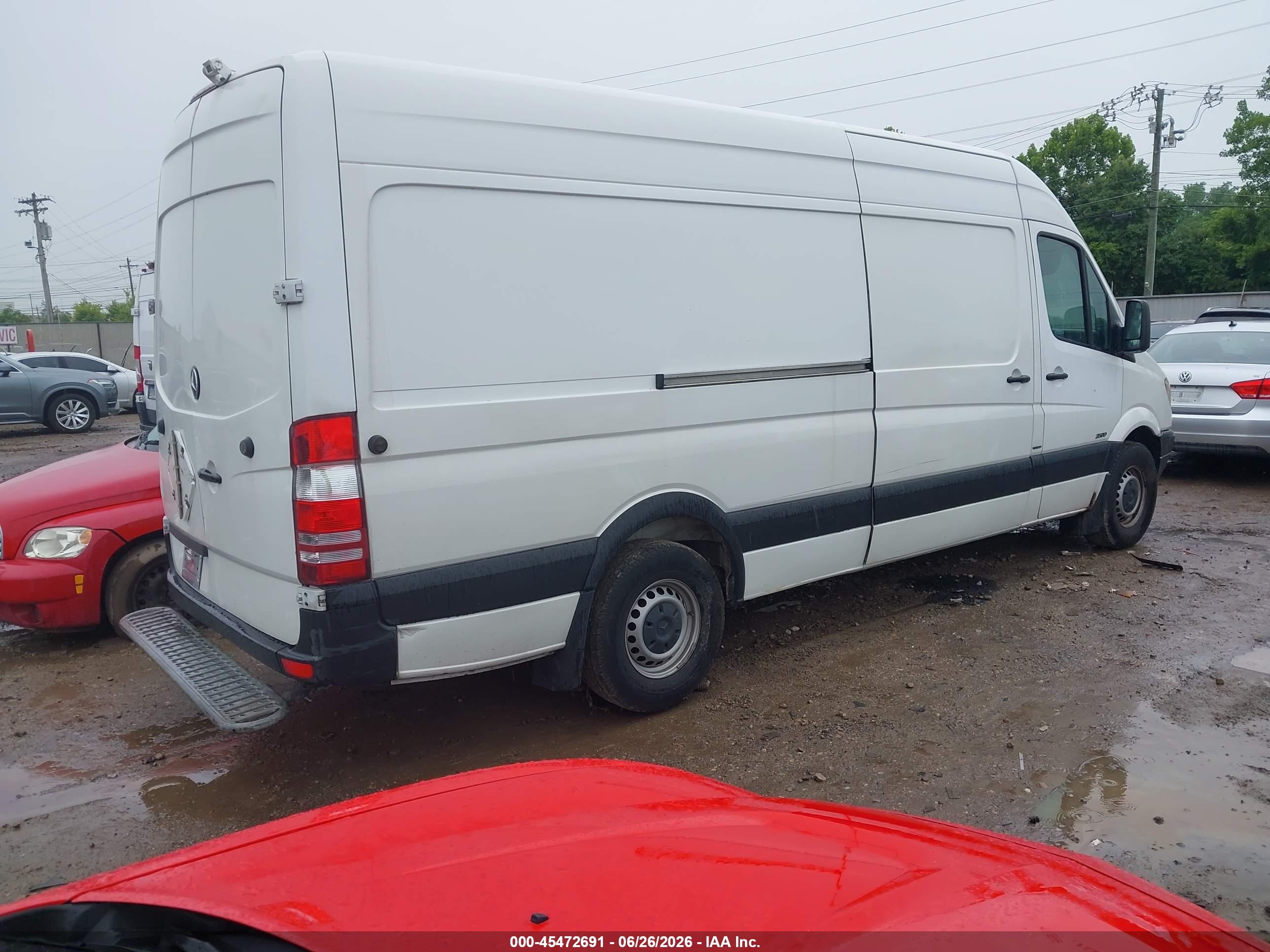2012 Mercedes-benz Sprinter 2500 High Roof White vin: WD3PE8CB4C5706787