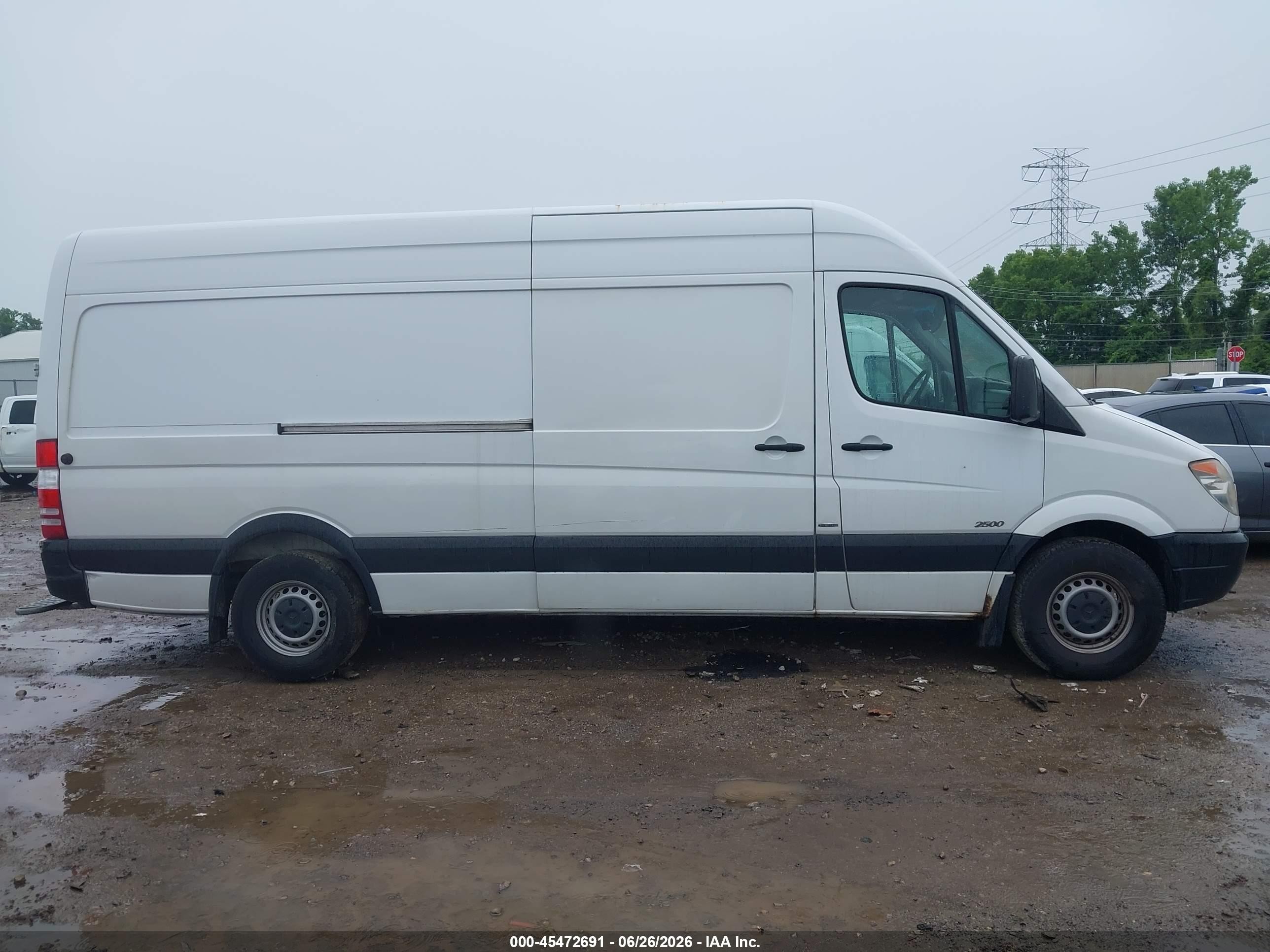 2012 Mercedes-benz Sprinter 2500 High Roof White vin: WD3PE8CB4C5706787