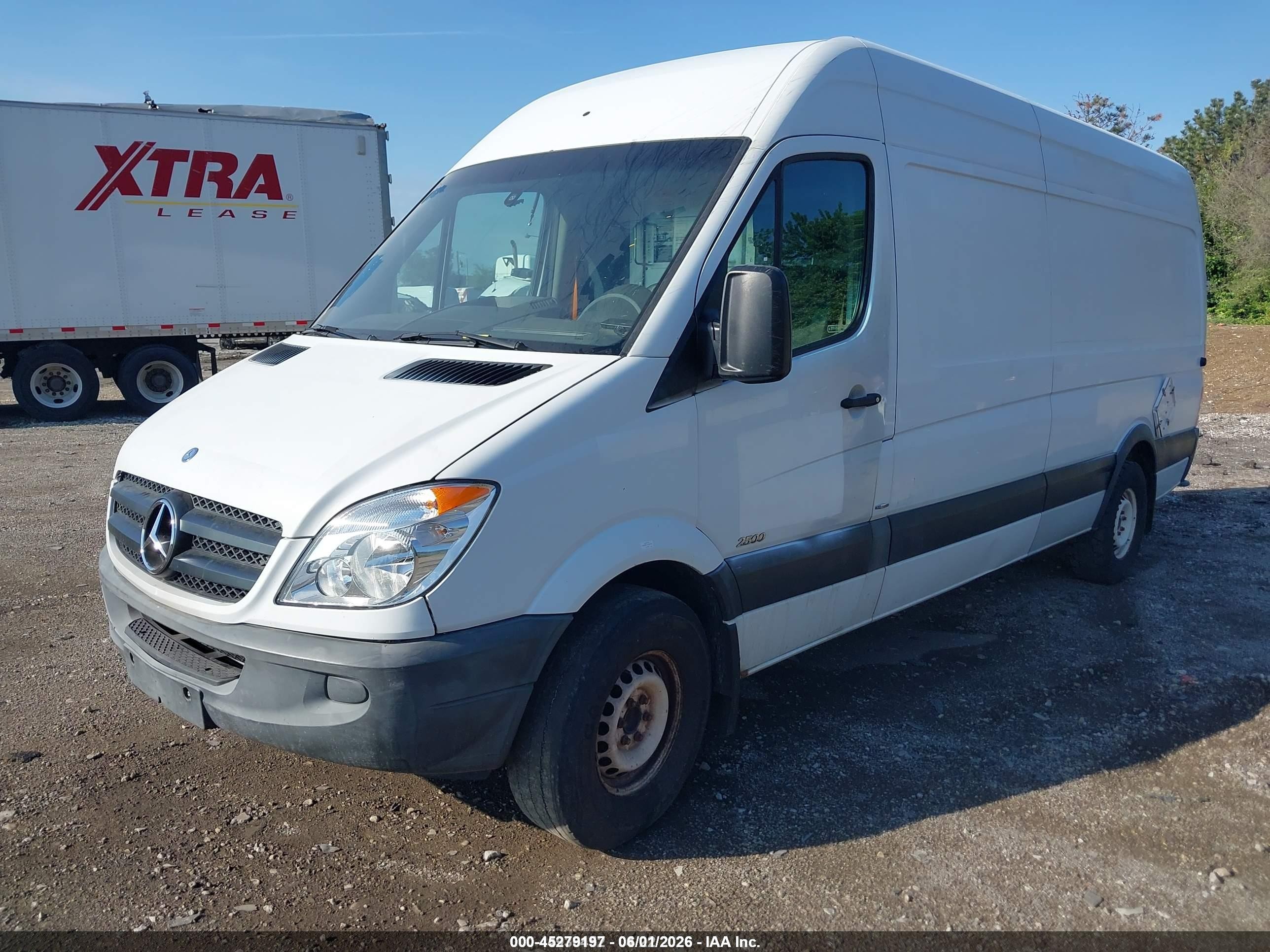 2012 Mercedes-benz Sprinter 2500 High Roof White vin: WD3PE8CB7C5672506