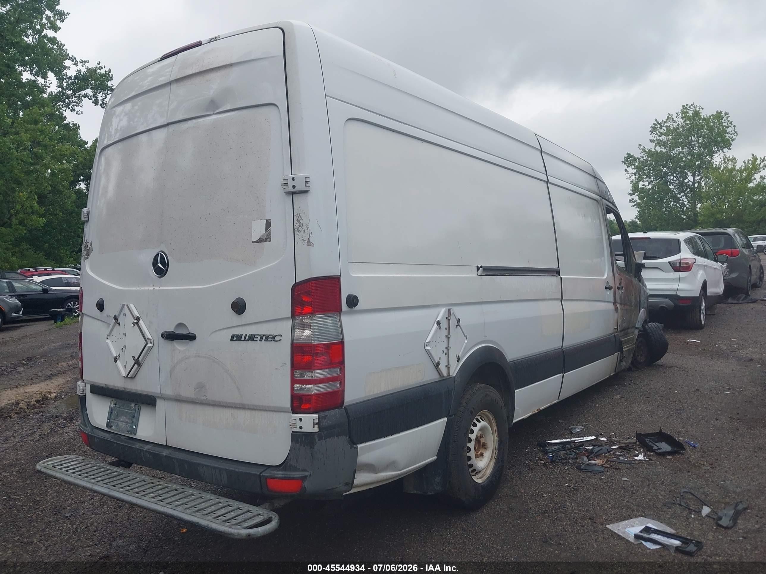 2012 Mercedes-benz Sprinter 2500 High Roof White vin: WD3PE8CB9C5702430