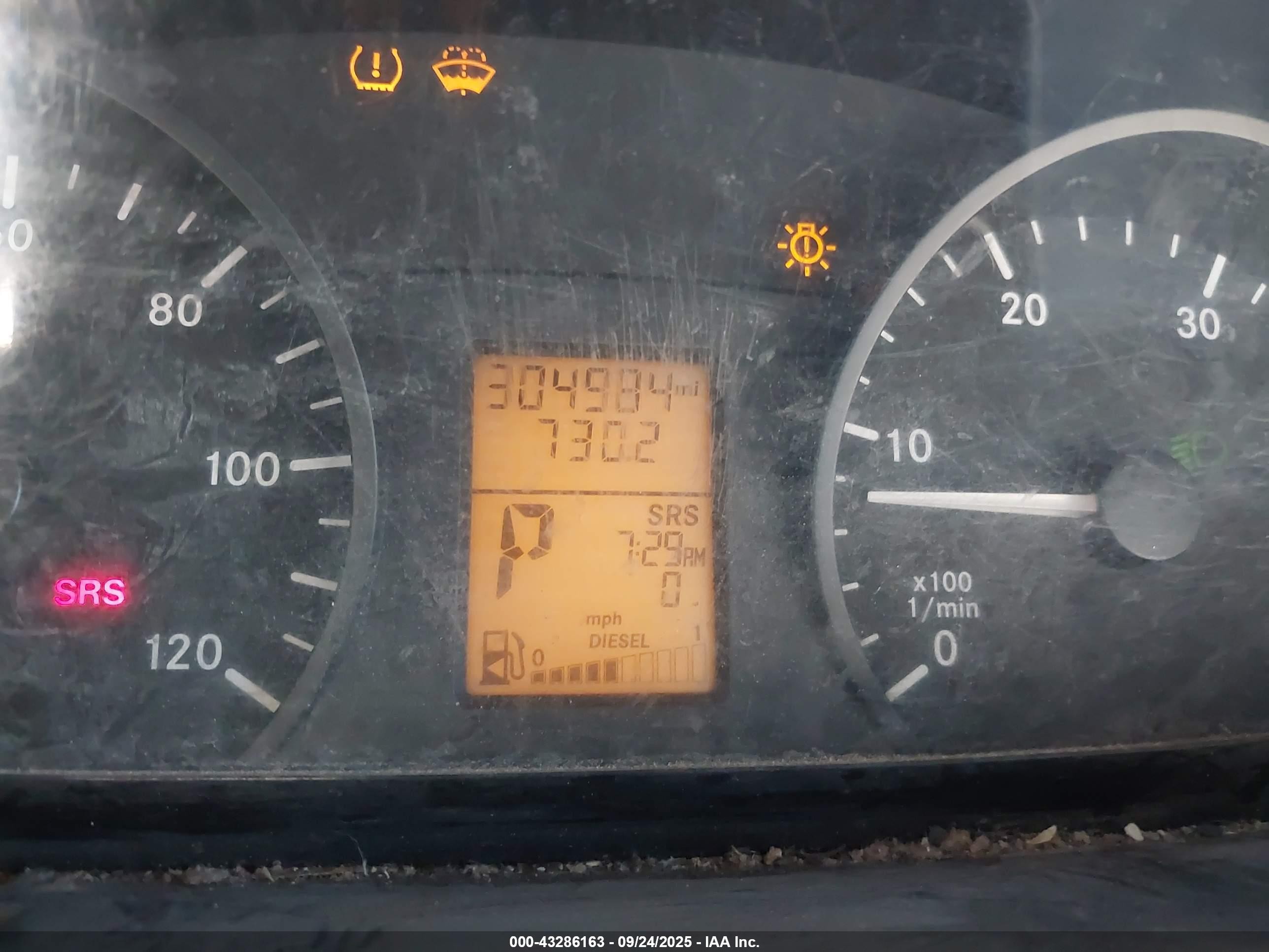2011 Mercedes-benz Sprinter 2500 High Roof White vin: WD3PE8CBXB5567229