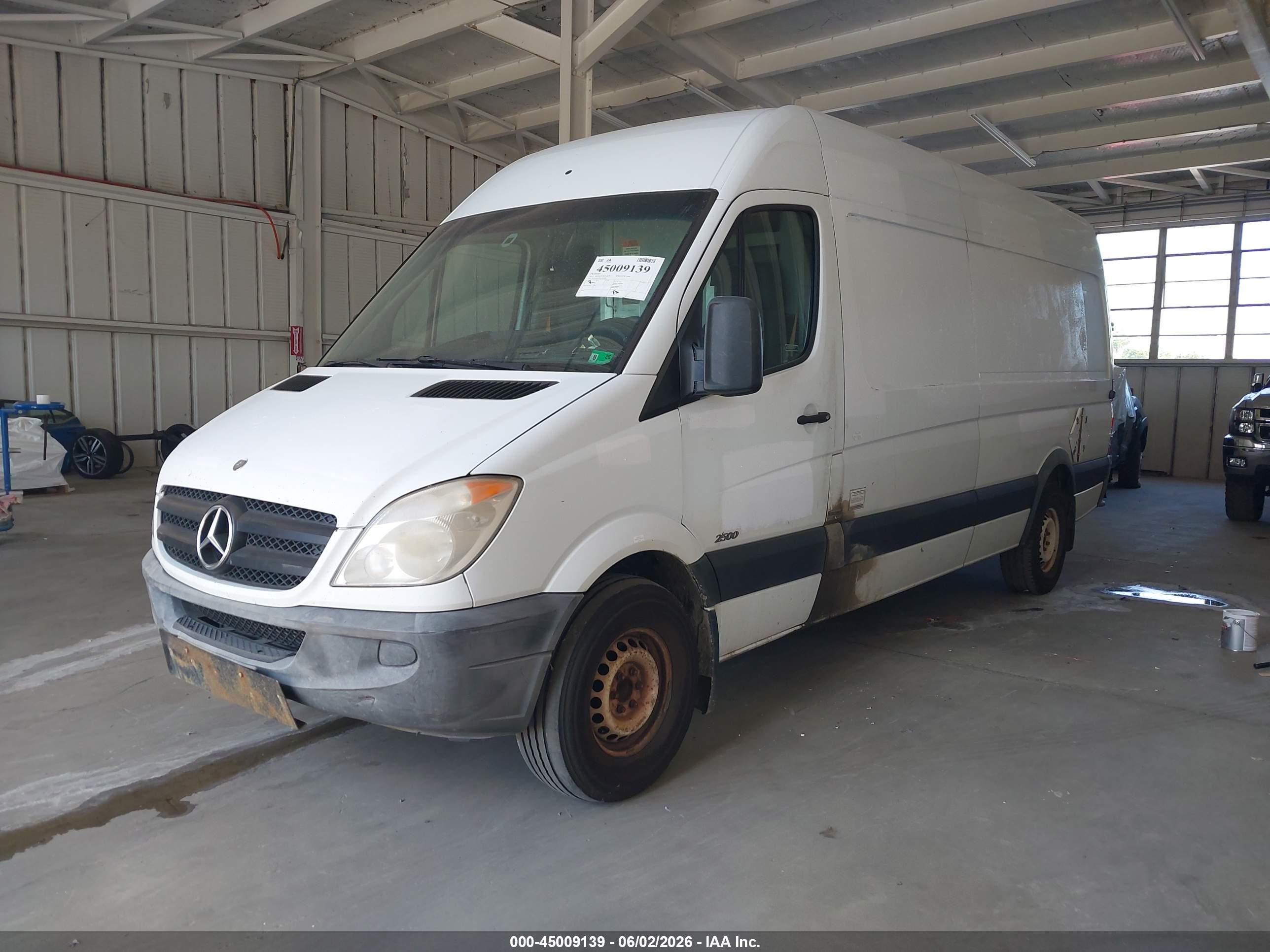 2012 Mercedes-benz Sprinter 2500 High Roof White vin: WD3PE8CBXC5696489