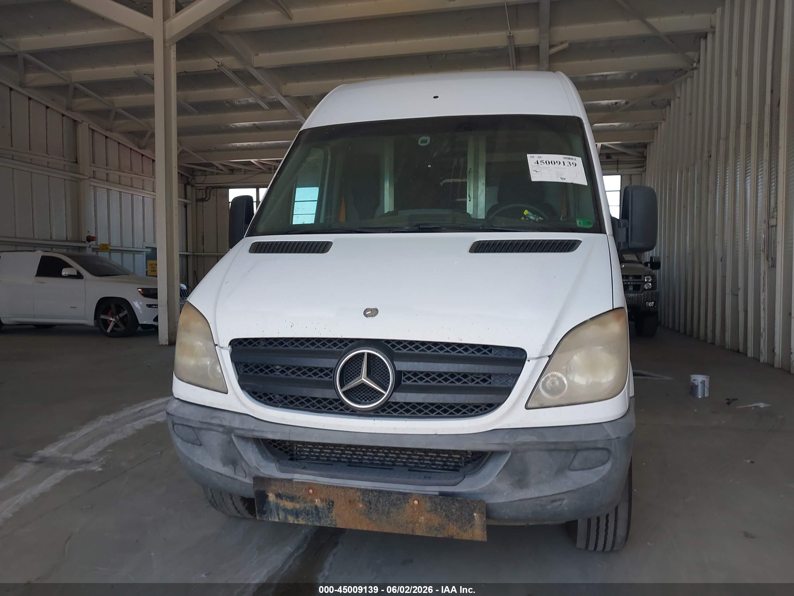 2012 Mercedes-benz Sprinter 2500 High Roof White vin: WD3PE8CBXC5696489