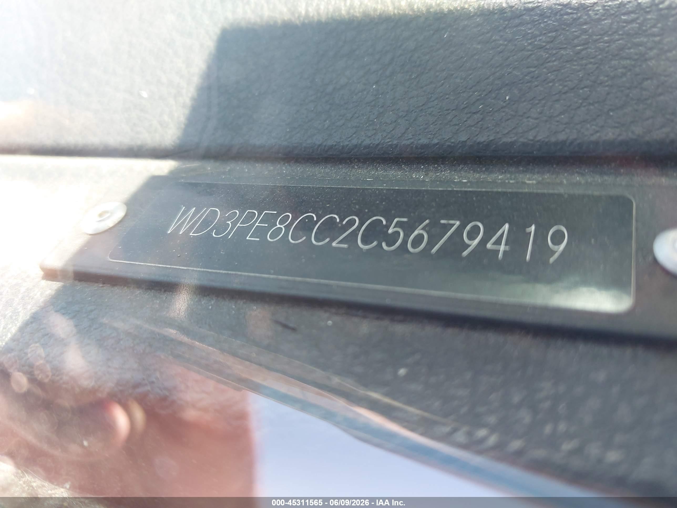 2012 Mercedes-benz Sprinter 2500 High Roof White vin: WD3PE8CC2C5679419