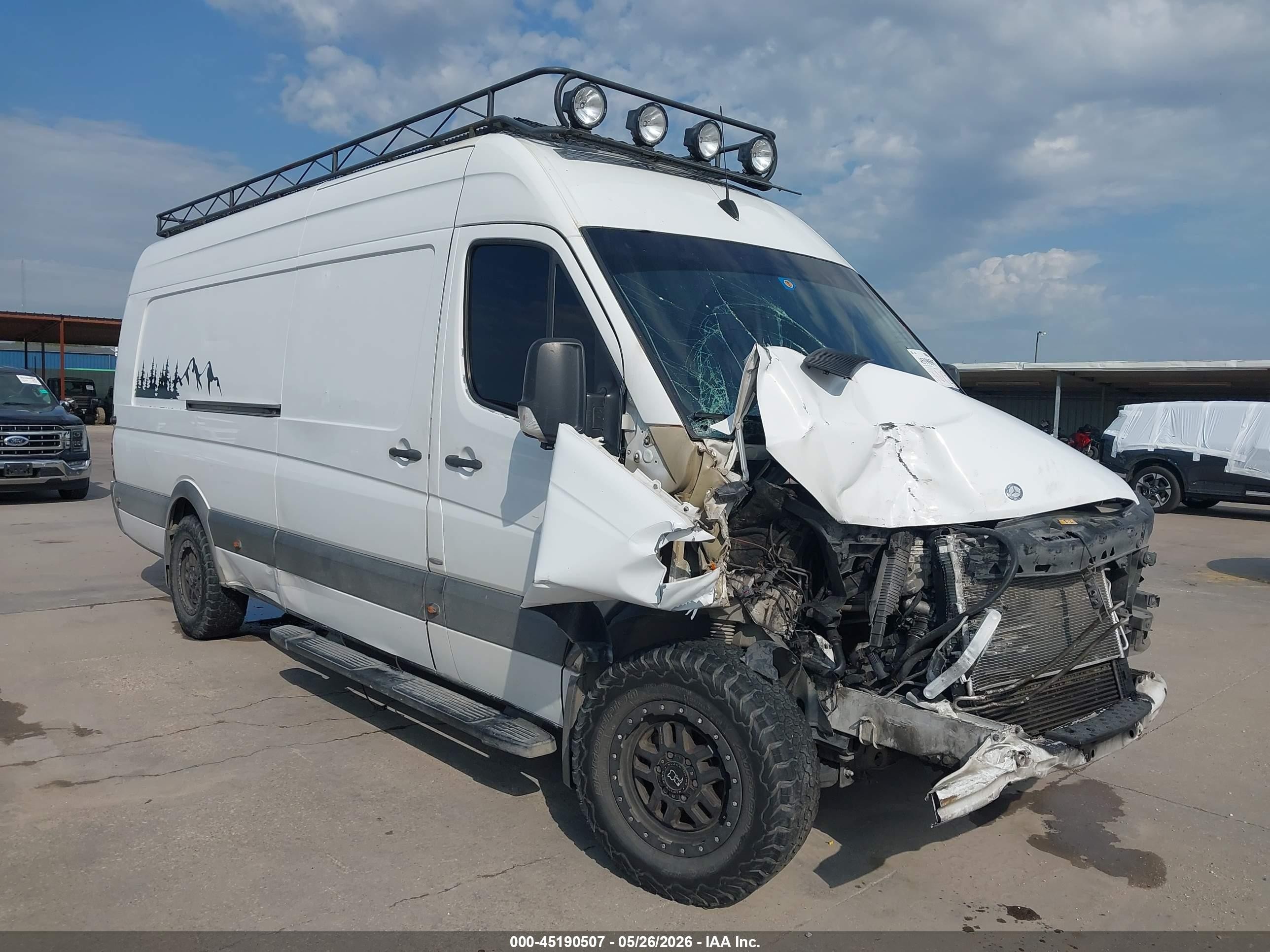 2013 Mercedes-benz Sprinter 2500 High Roof White vin: WD3PE8CC5D5785767