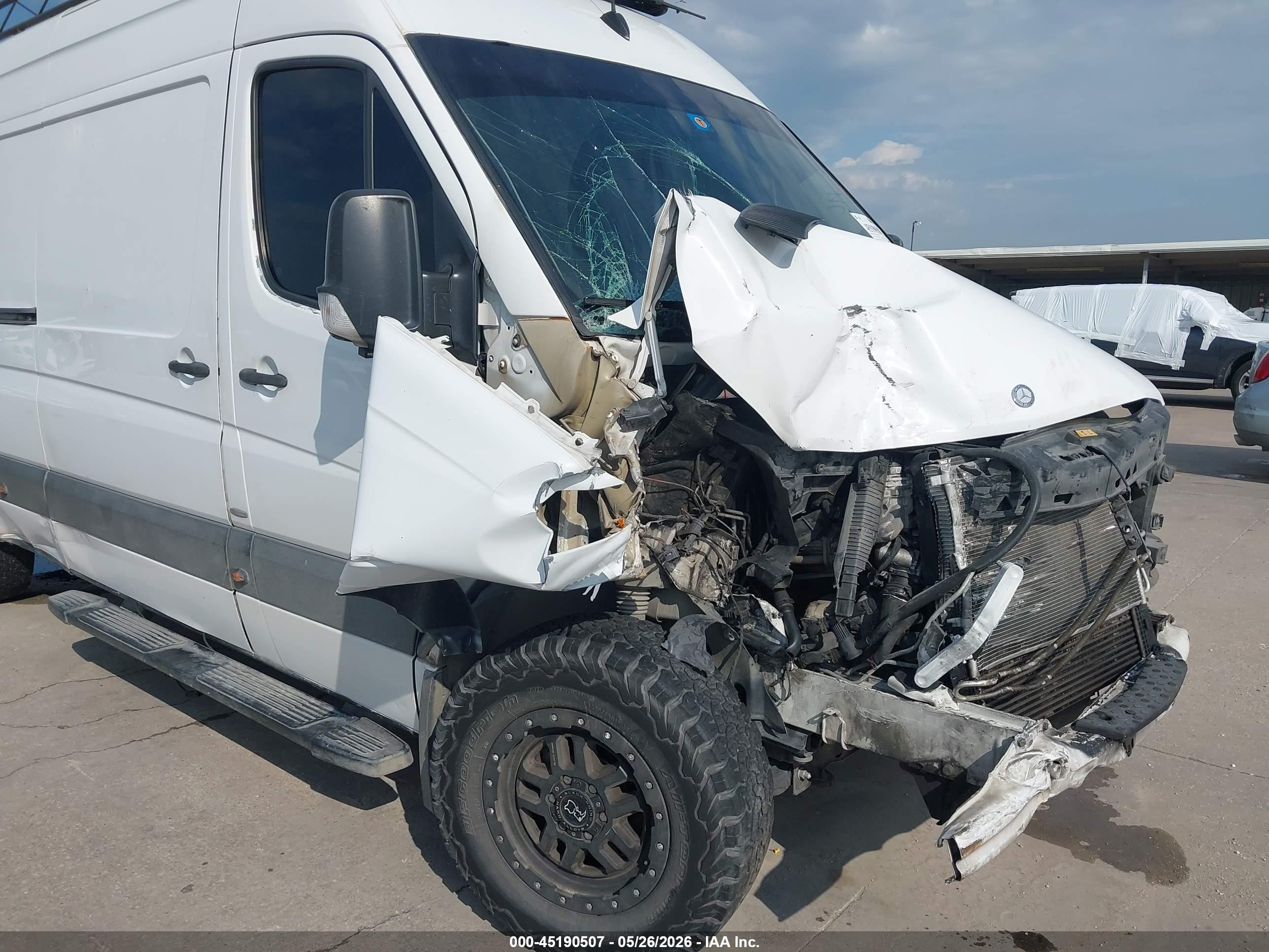 2013 Mercedes-benz Sprinter 2500 High Roof White vin: WD3PE8CC5D5785767