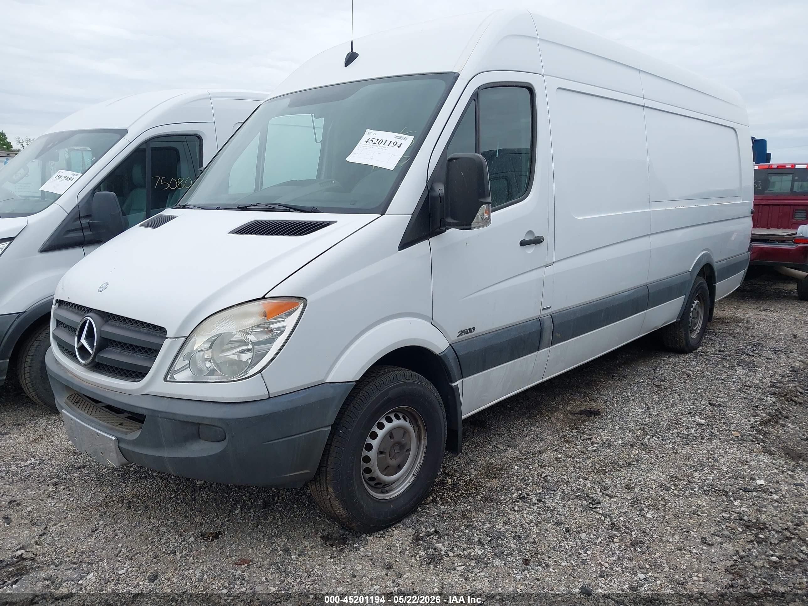 2012 Mercedes-benz Sprinter 2500 High Roof Белый vin: WD3PE8CC6C5617215
