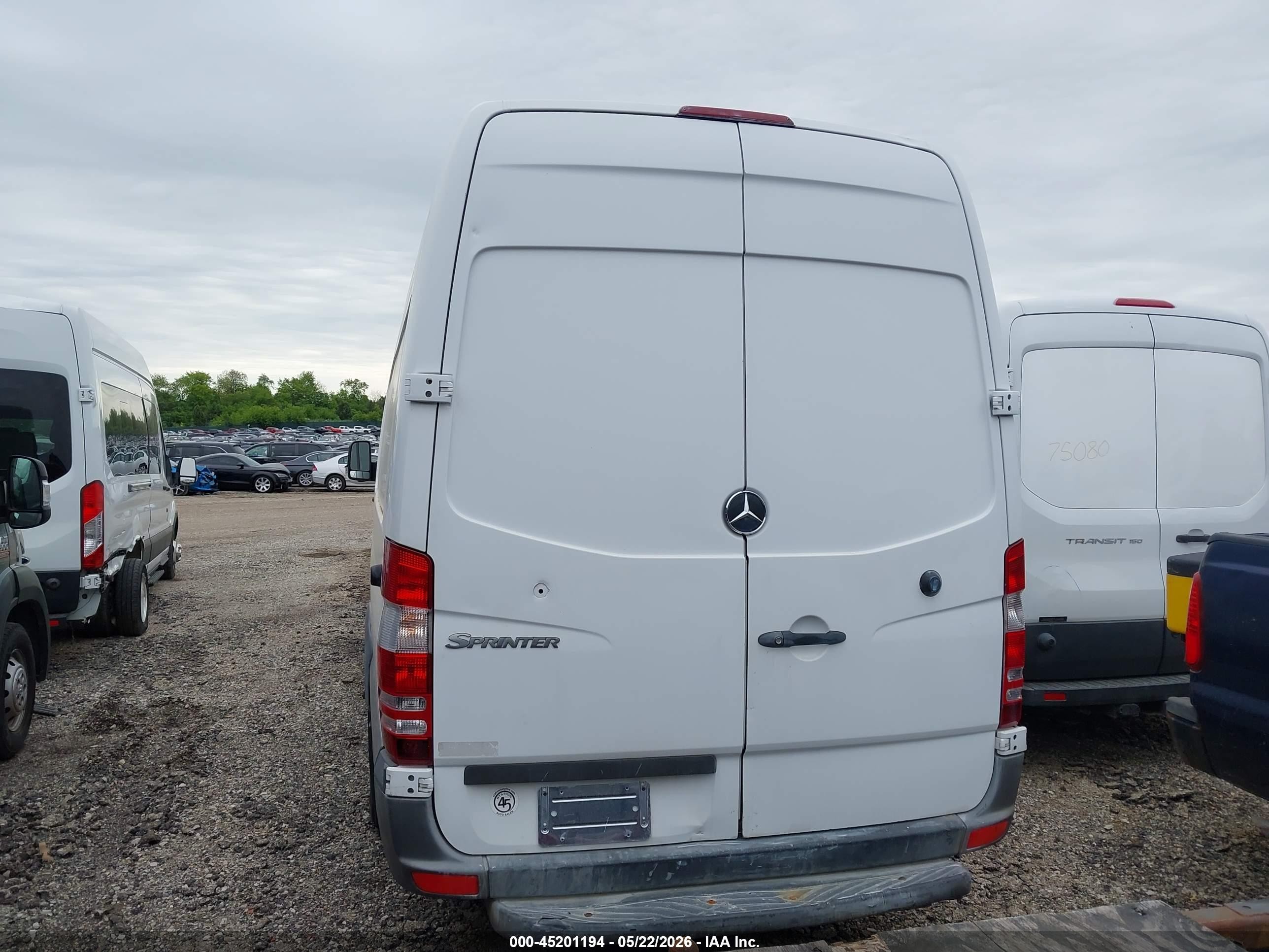 2012 Mercedes-benz Sprinter 2500 High Roof Белый vin: WD3PE8CC6C5617215