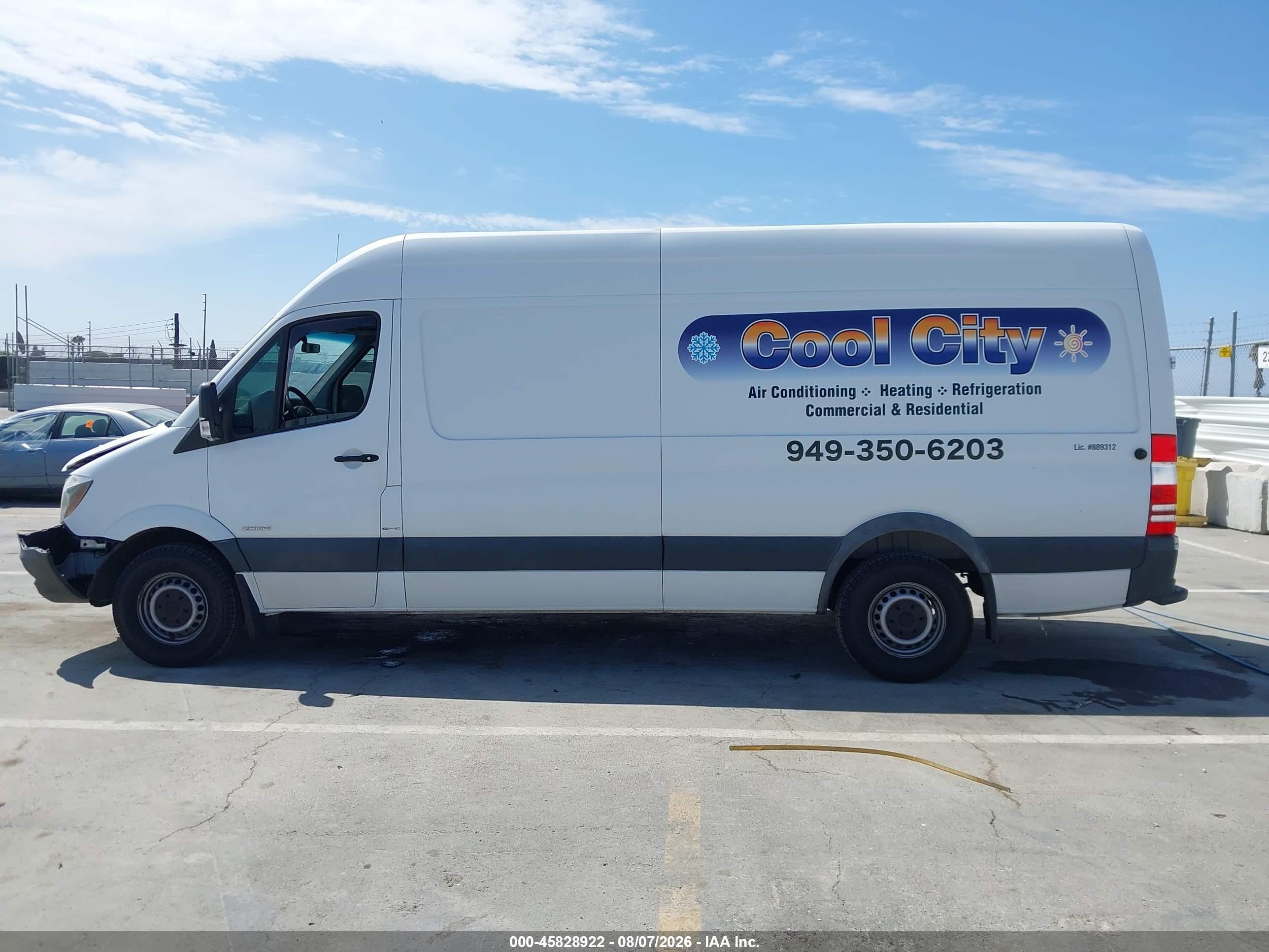 2015 Mercedes-benz Sprinter 2500 High Roof White vin: WD3PE8CC6FP105995