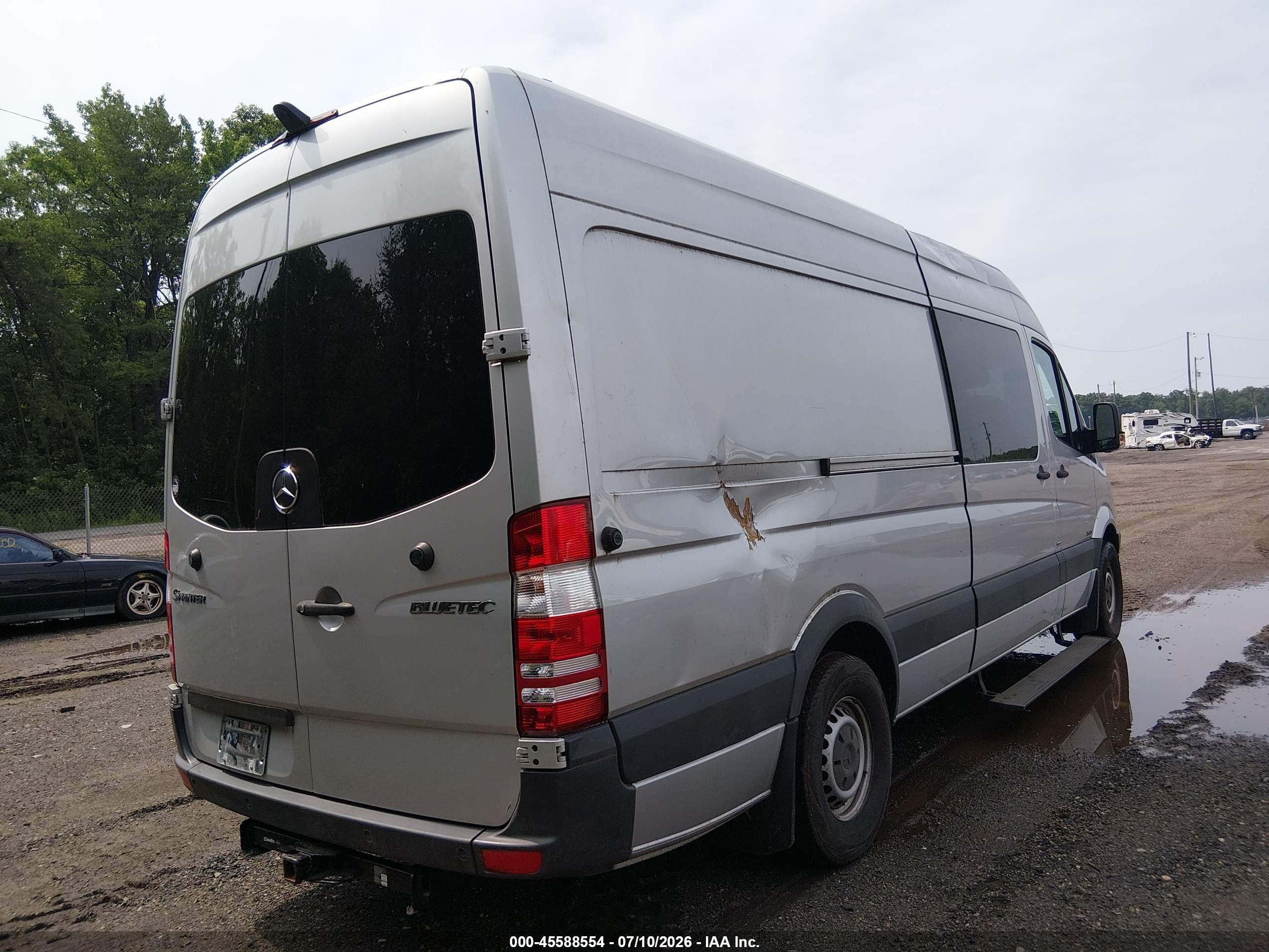 2012 Mercedes-benz Sprinter 2500 High Roof Silver vin: WD3PE8CC7C5624870