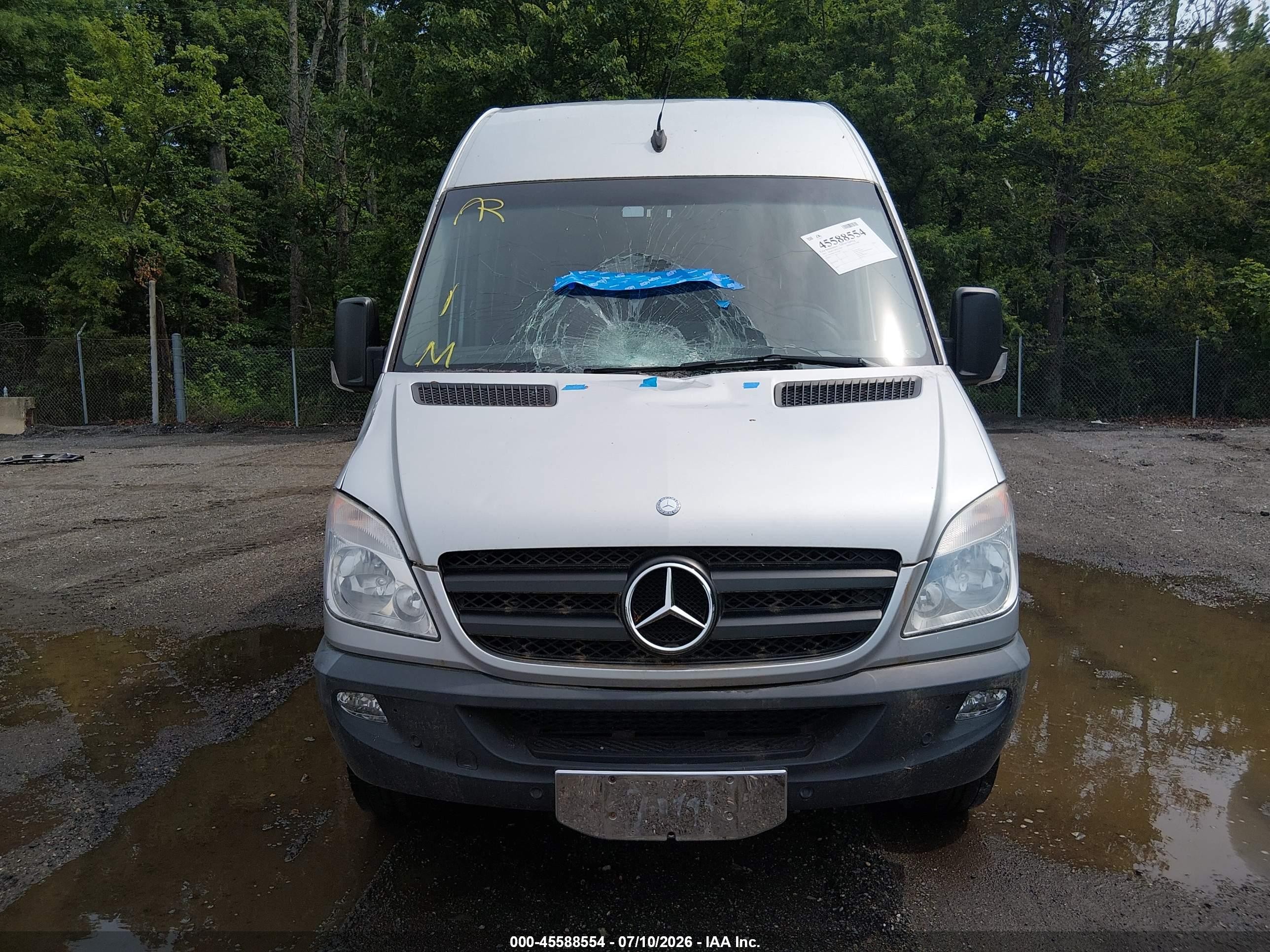 2012 Mercedes-benz Sprinter 2500 High Roof Silver vin: WD3PE8CC7C5624870