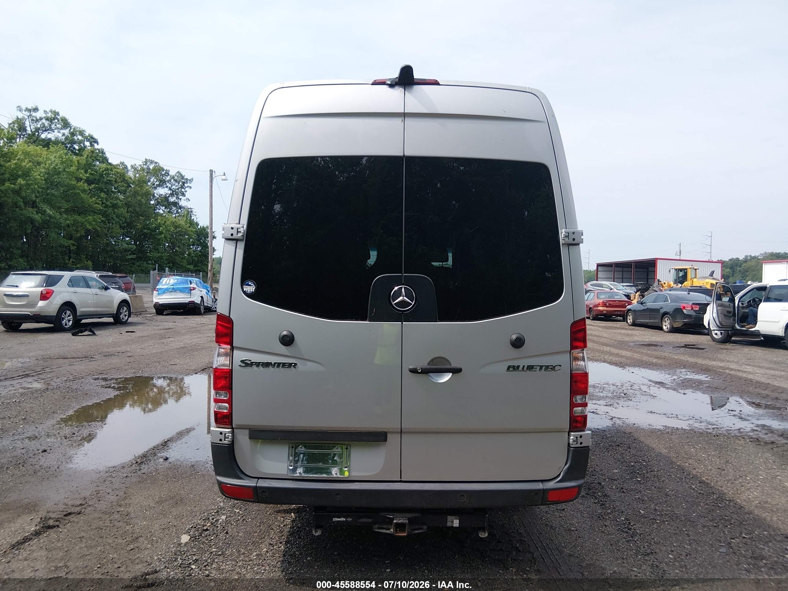 2012 Mercedes-benz Sprinter 2500 High Roof Silver vin: WD3PE8CC7C5624870