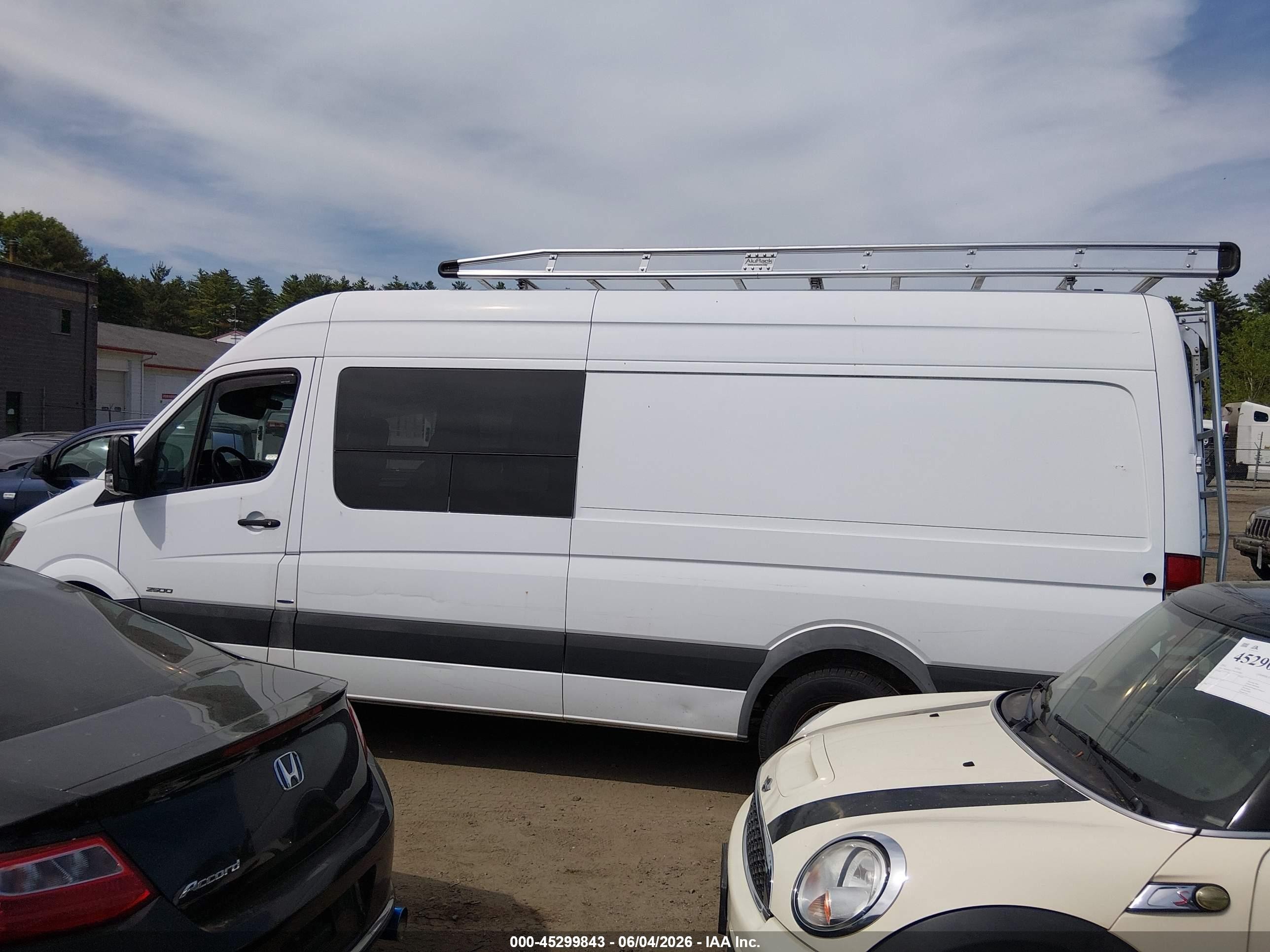 2015 Mercedes-benz Sprinter 2500 High Roof White vin: WD3PE8CC7F5994527