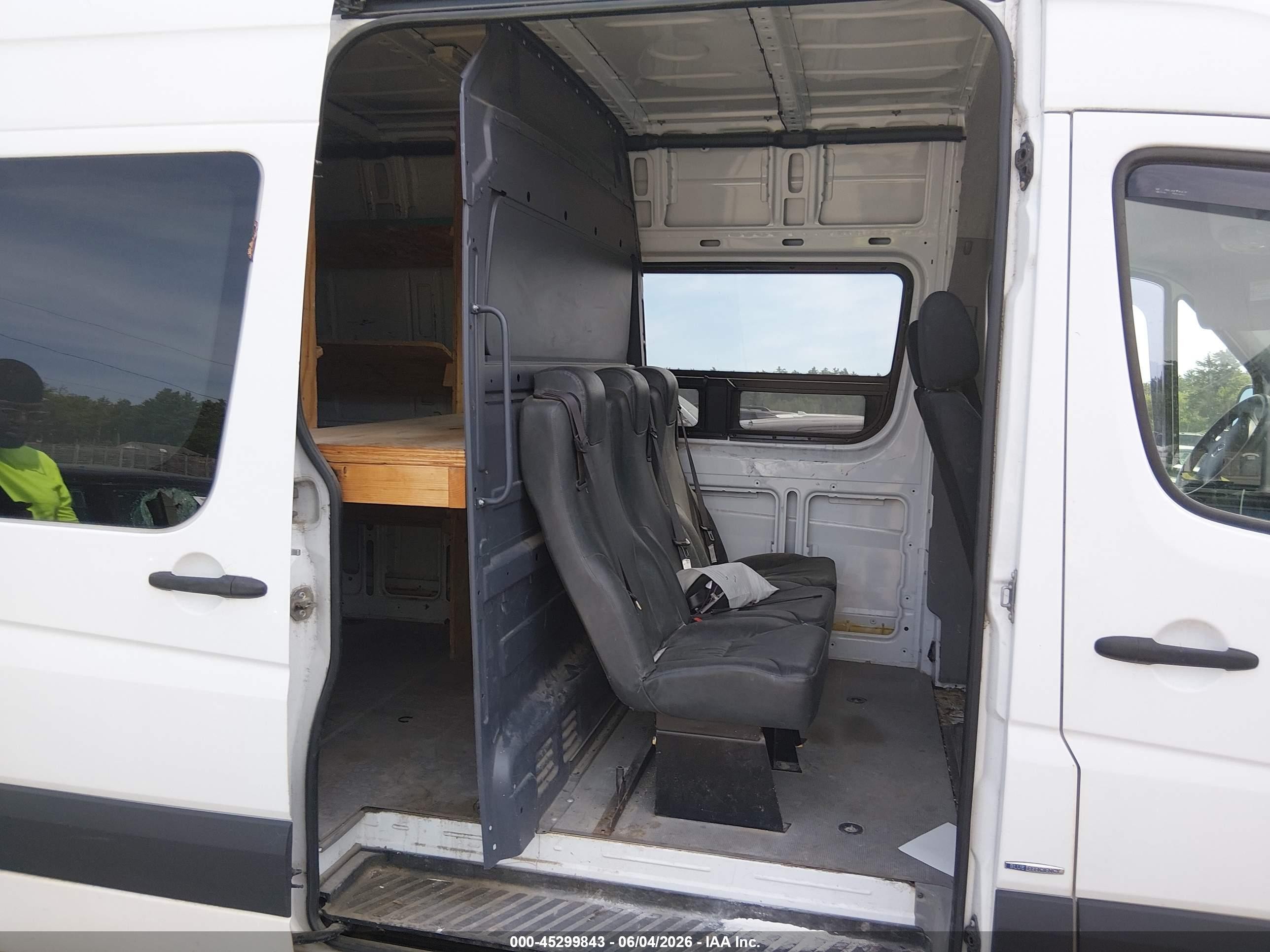2015 Mercedes-benz Sprinter 2500 High Roof White vin: WD3PE8CC7F5994527