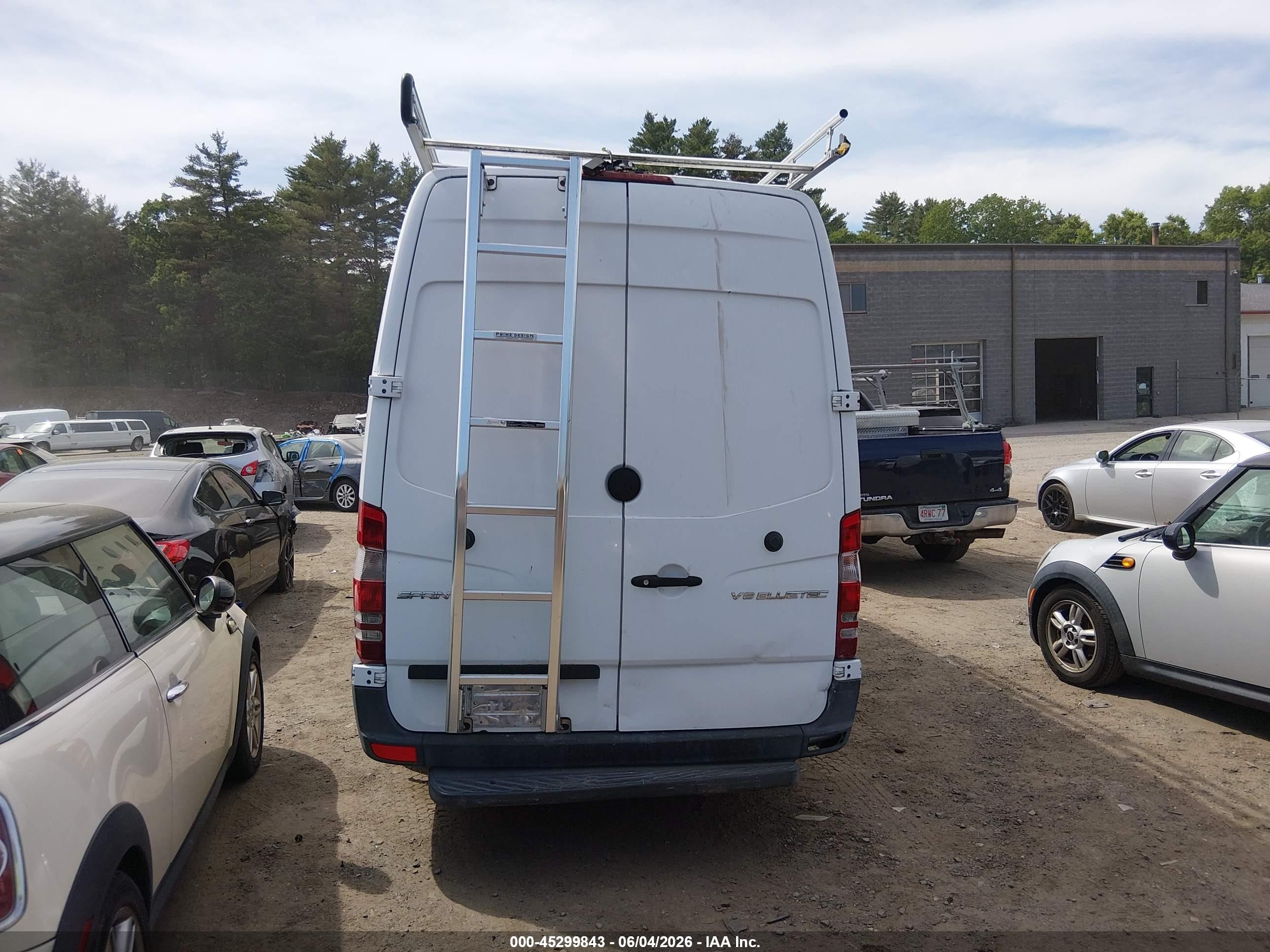2015 Mercedes-benz Sprinter 2500 High Roof White vin: WD3PE8CC7F5994527