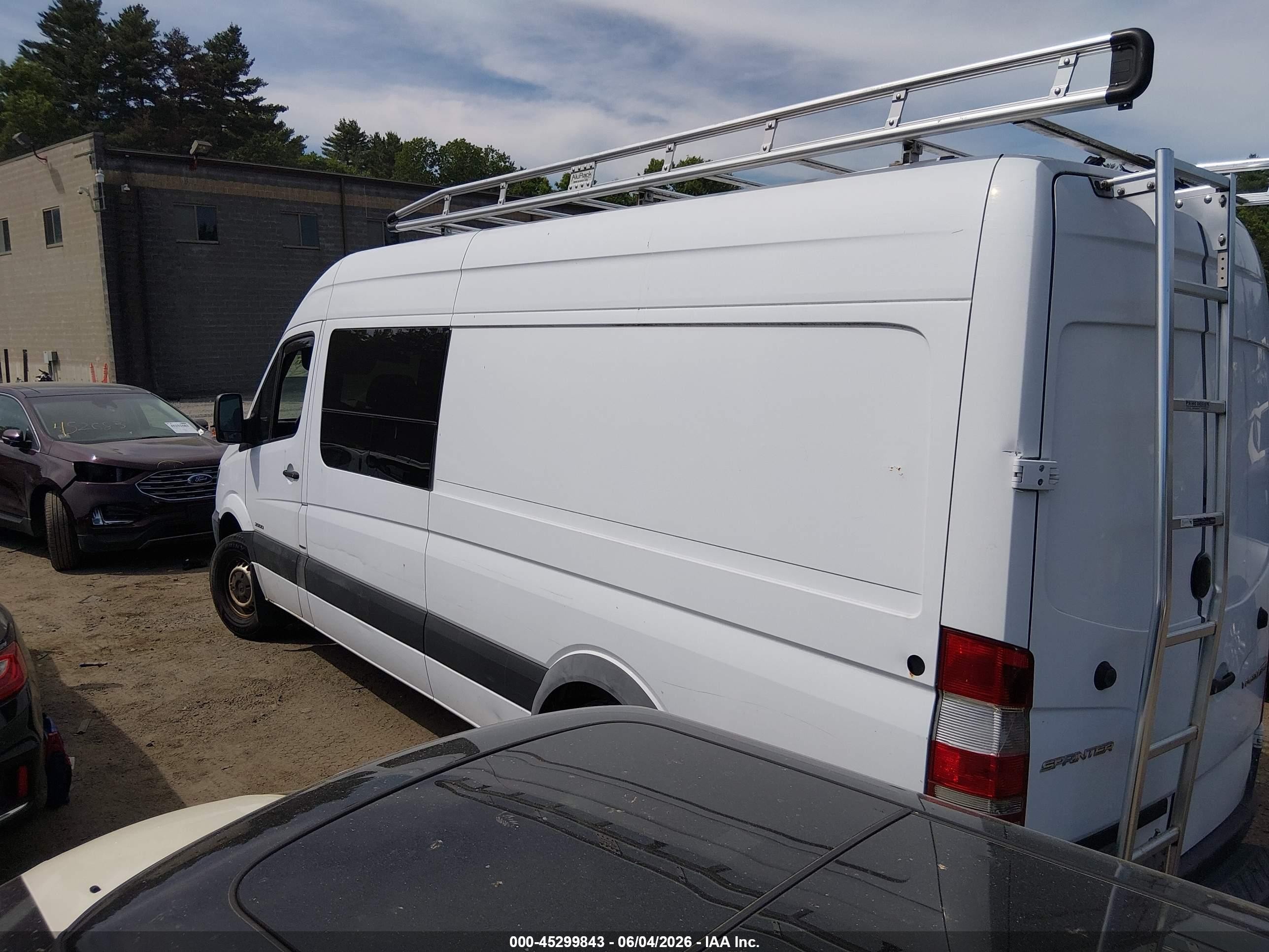 2015 Mercedes-benz Sprinter 2500 High Roof White vin: WD3PE8CC7F5994527