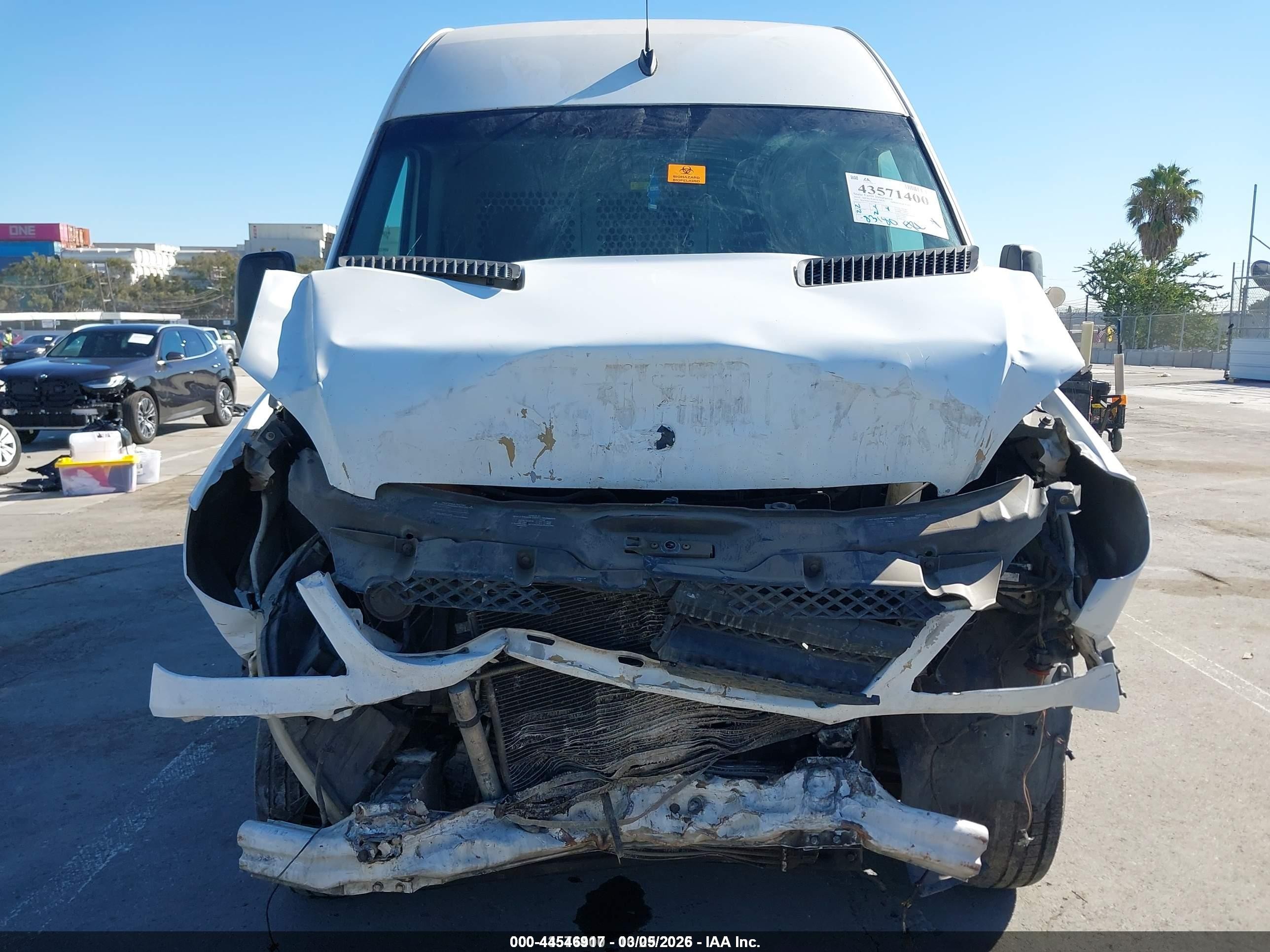 2010 Mercedes-benz Sprinter Van 2500 High Roof White vin: WD3PE8CC8A5463412