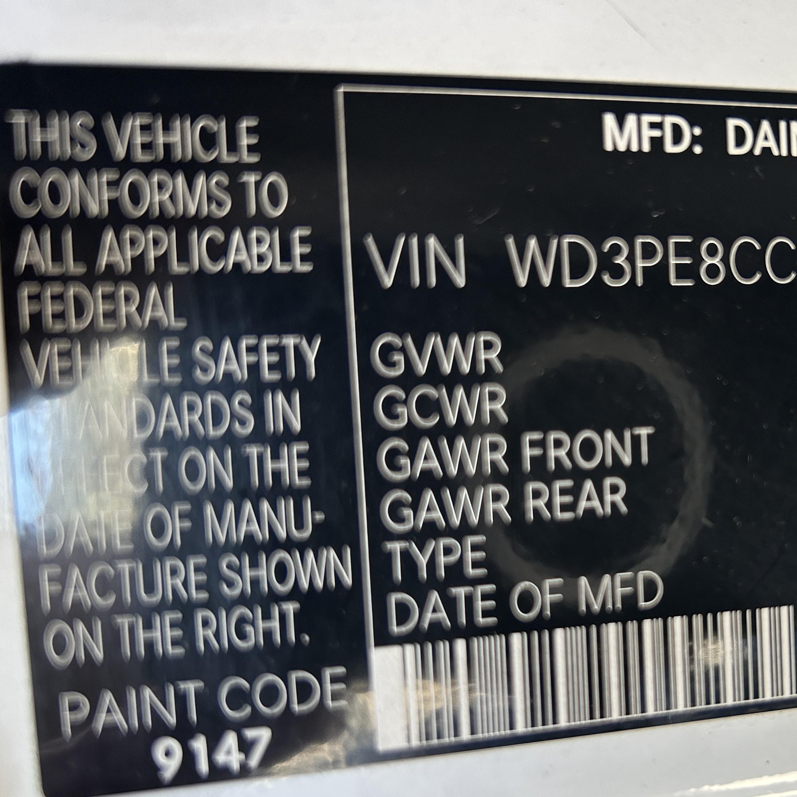 2015 Mercedes-benz Sprinter 2500 High Roof White vin: WD3PE8CCXFP129443