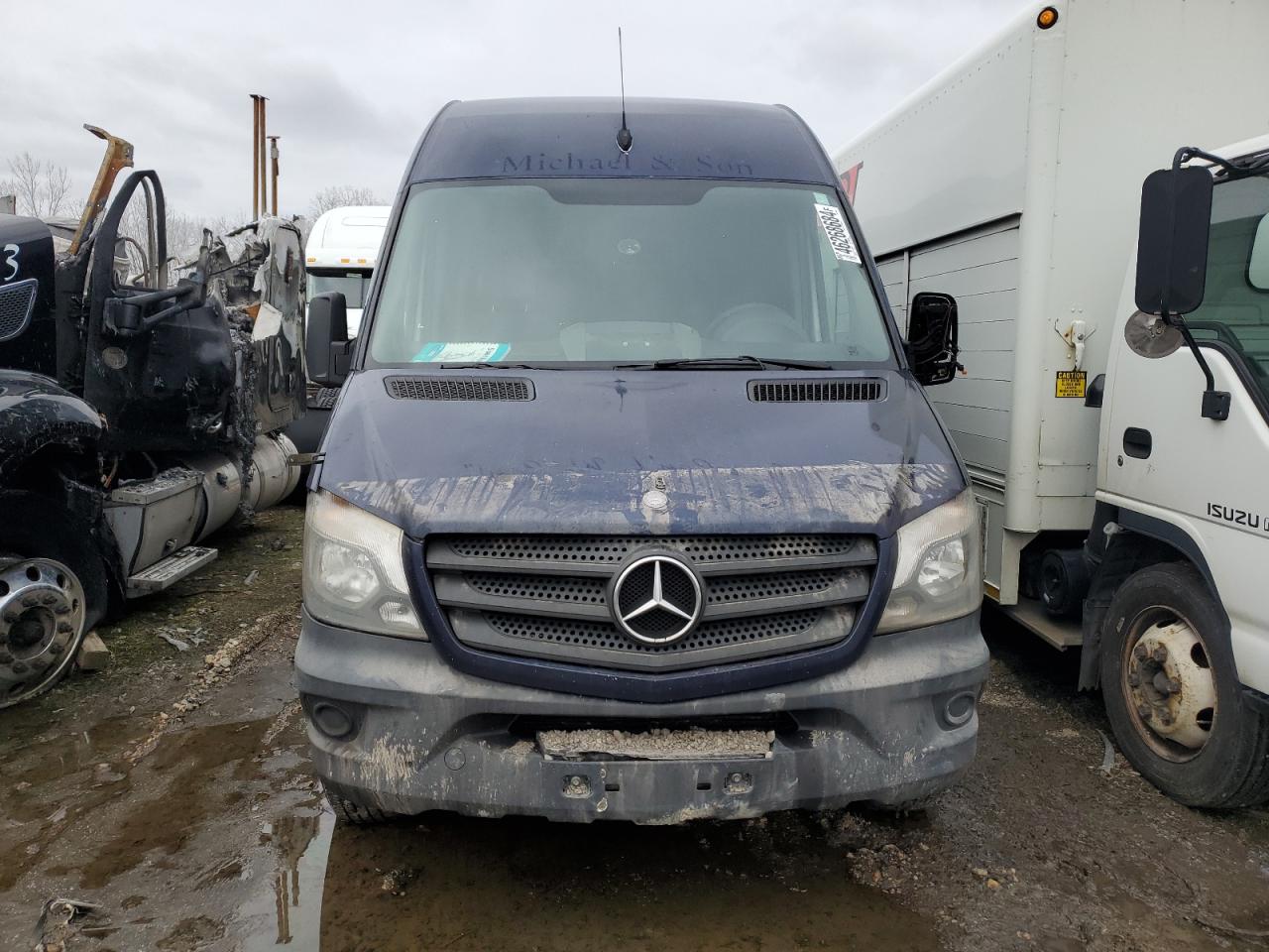 2015 Mercedes-benz Sprinter 2500 Blue vin: WD3PE8DC3F5954640