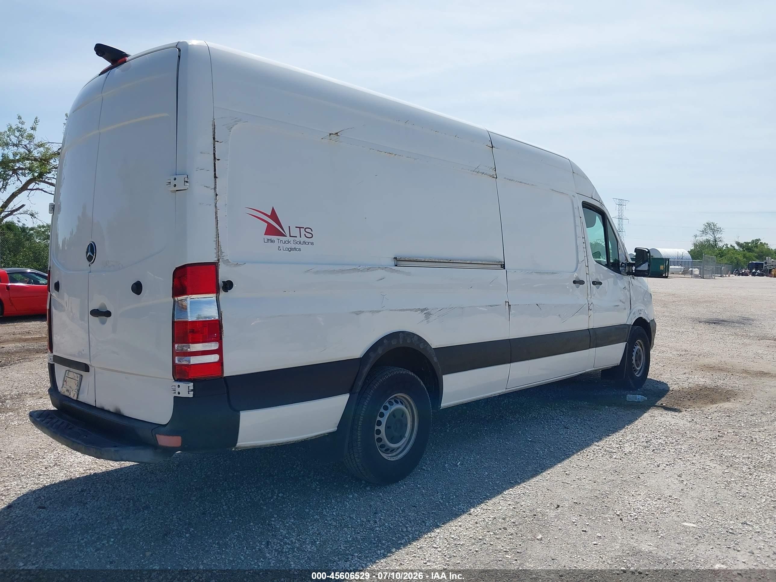 2015 Mercedes-benz Sprinter 2500 High Roof White vin: WD3PE8DC9F5954643