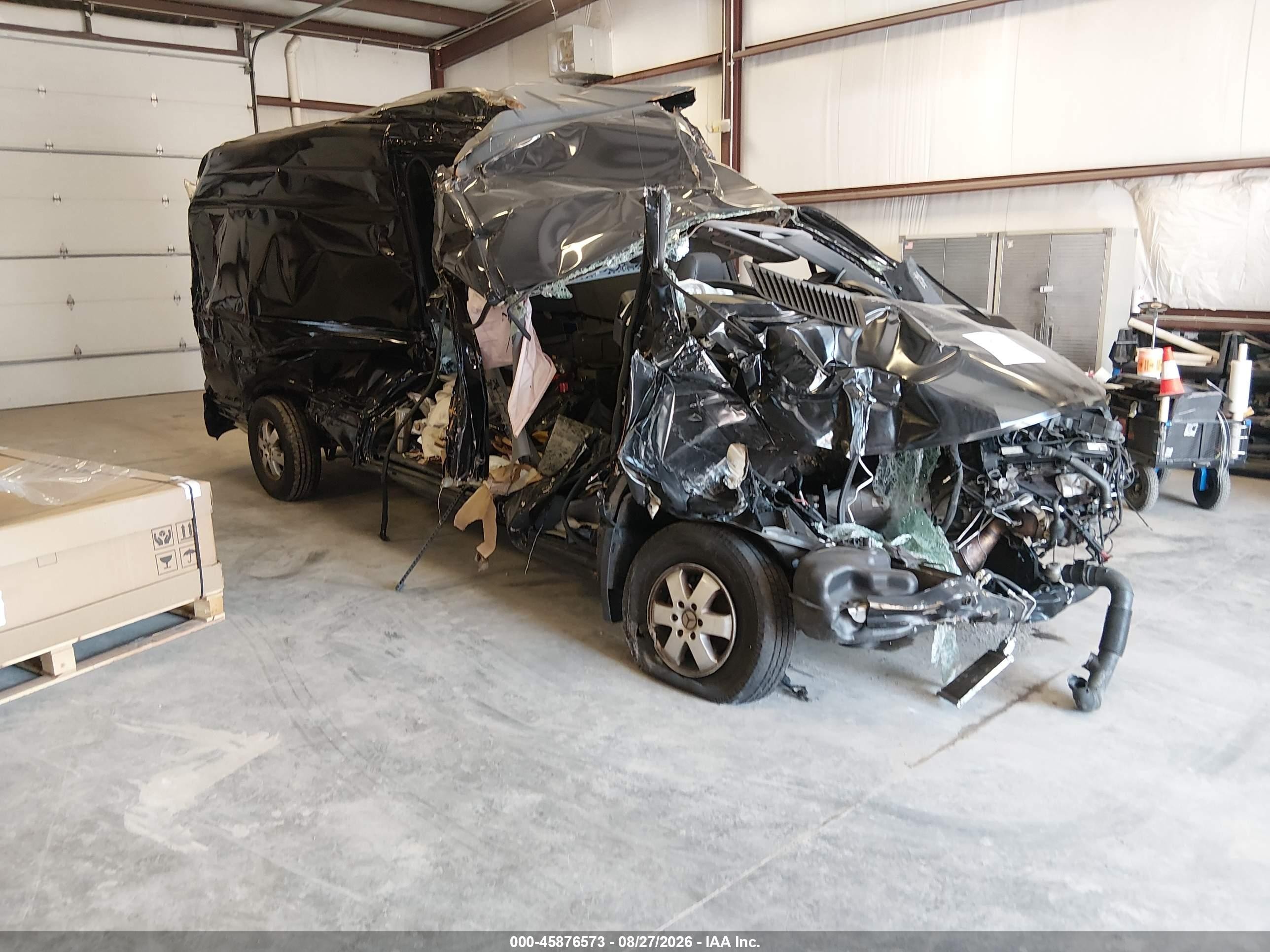 2016 Mercedes-benz Sprinter 2500 High Roof Black vin: WD3PE8DD0GP271812