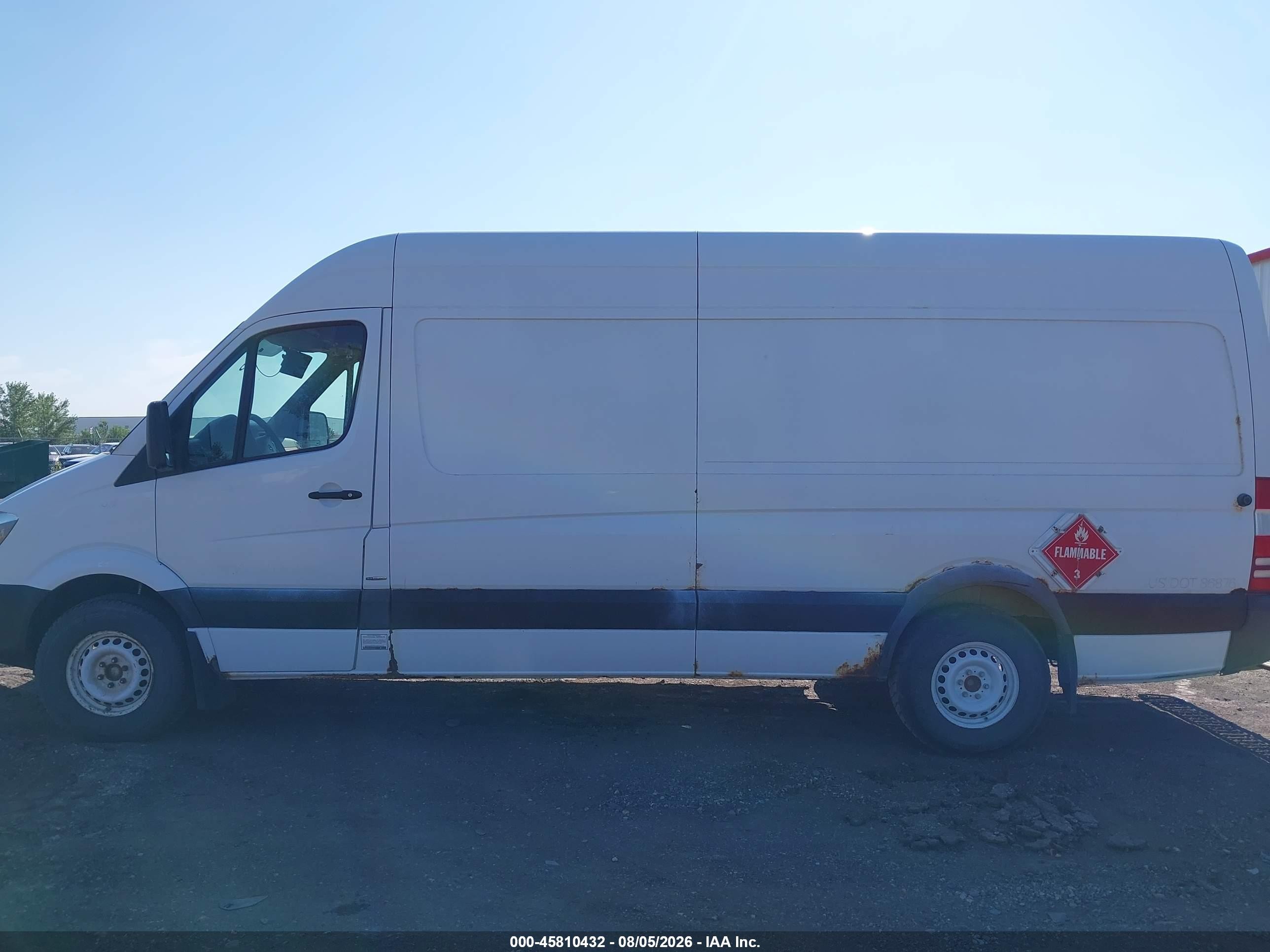 2014 Mercedes-benz Sprinter 2500 High Roof Белый vin: WD3PE8DE1E5899170