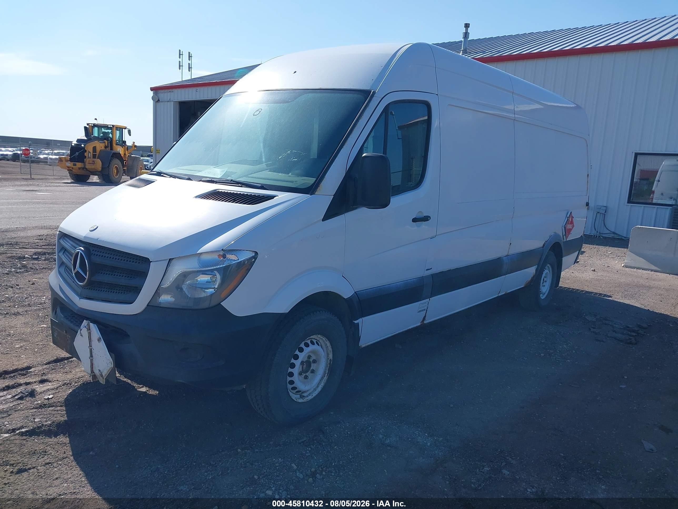 2014 Mercedes-benz Sprinter 2500 High Roof Белый vin: WD3PE8DE1E5899170