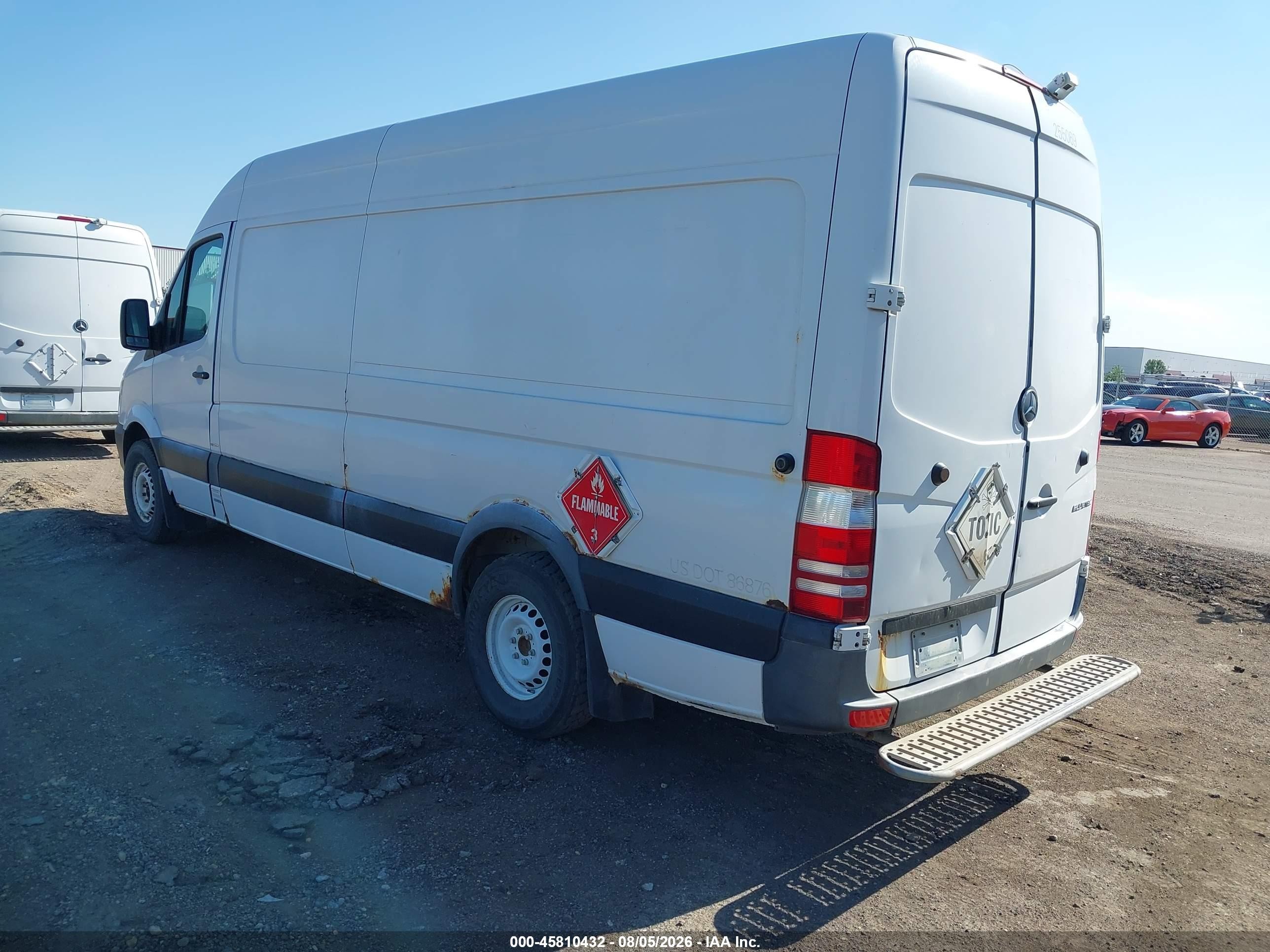 2014 Mercedes-benz Sprinter 2500 High Roof Белый vin: WD3PE8DE1E5899170