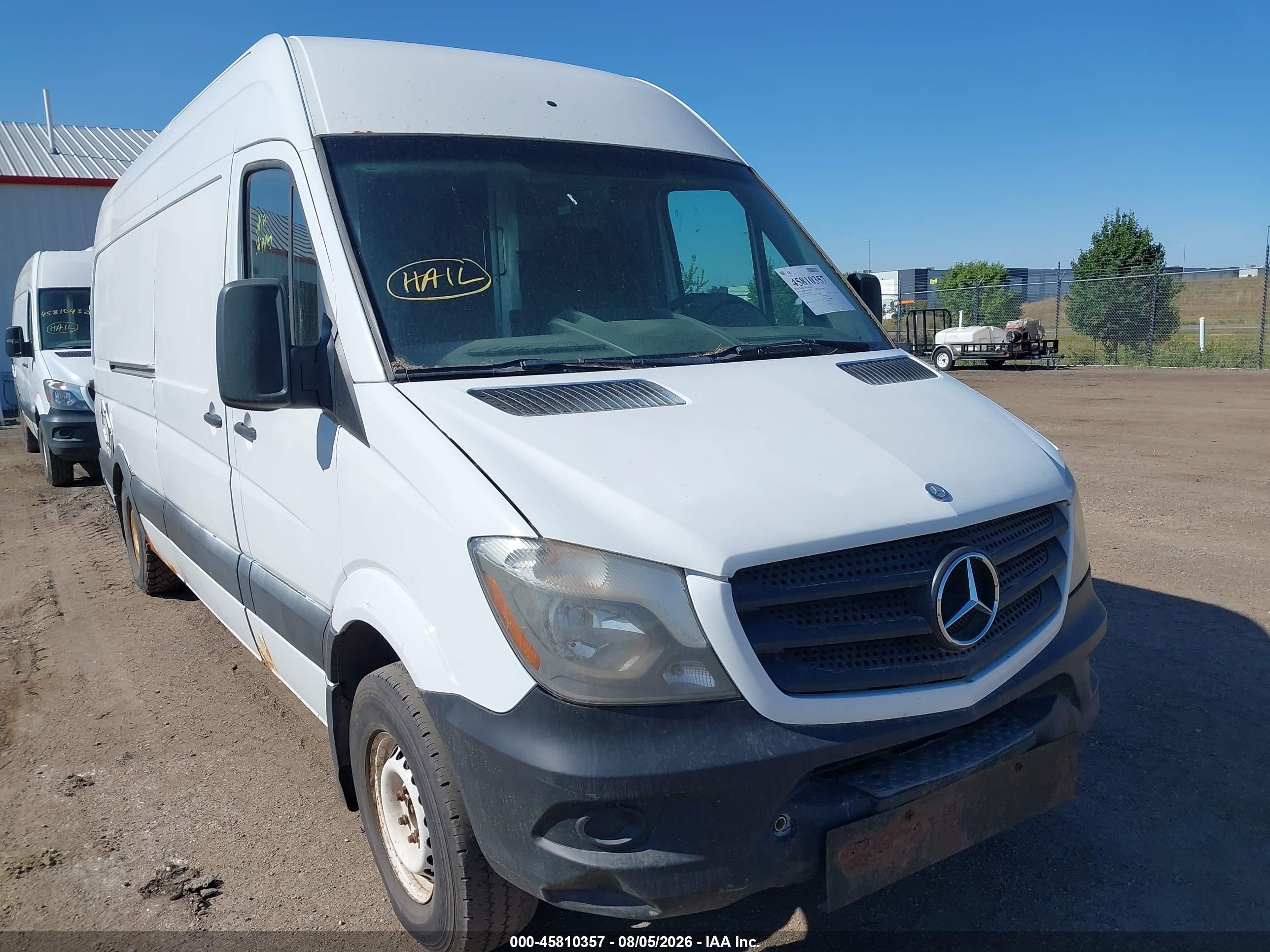 2014 Mercedes-benz Sprinter 2500 High Roof Белый vin: WD3PE8DE5E5899172