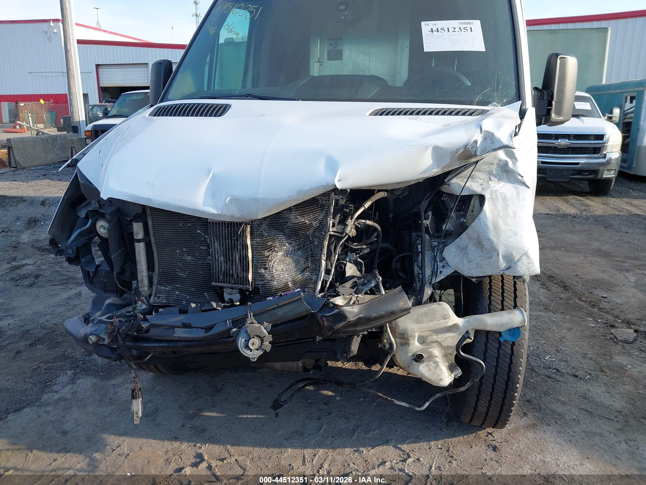 2014 Mercedes-benz Sprinter 2500 High Roof White vin: WD3PE8DE7E5827504