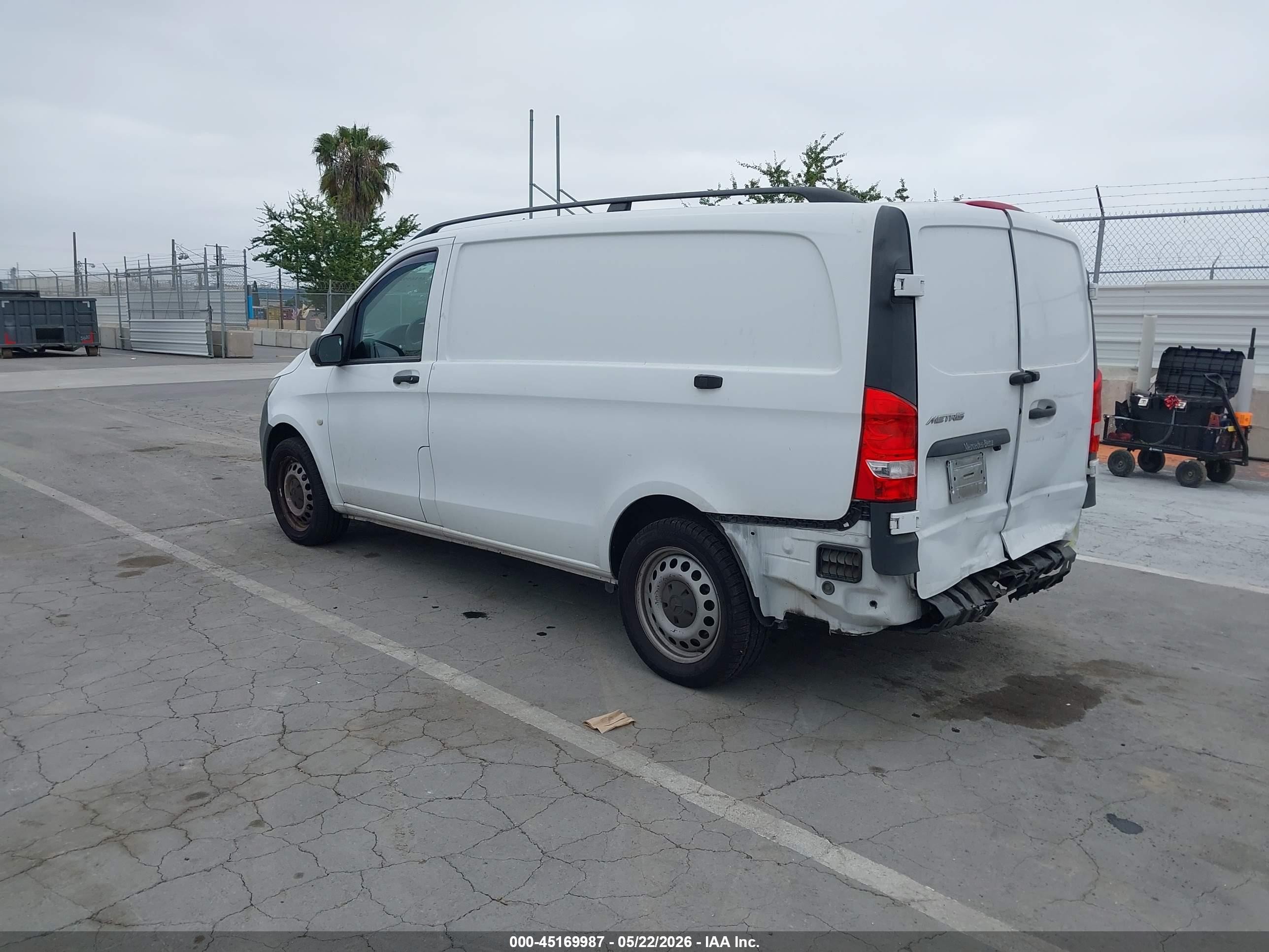 2016 Mercedes-benz Metris   White vin: WD3PG2EA5G3100198